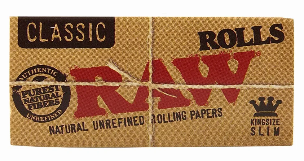 RAW Classic Rolls Slim 5 m Niewybielana 12 Rolki