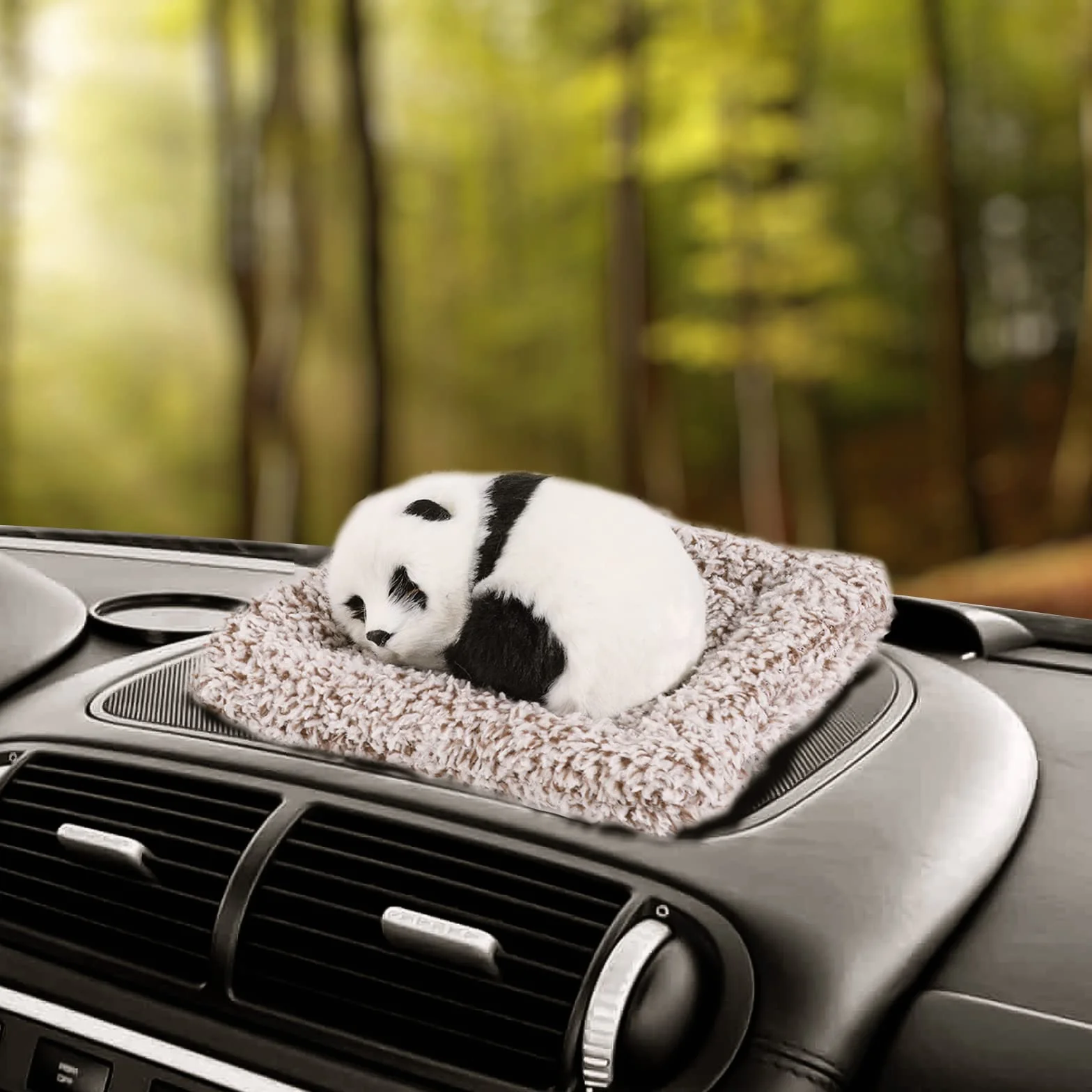 Naturalny węgiel bambusowy, śpiąca panda, worek do oczyszczania powietrza z węgla bambusowego, usuwa zapachy, naturalny worek do czyszczenia świeżego powietrza, do domu, samochodu, zwierząt domowych, łazienki, piwnicy, kolor szary