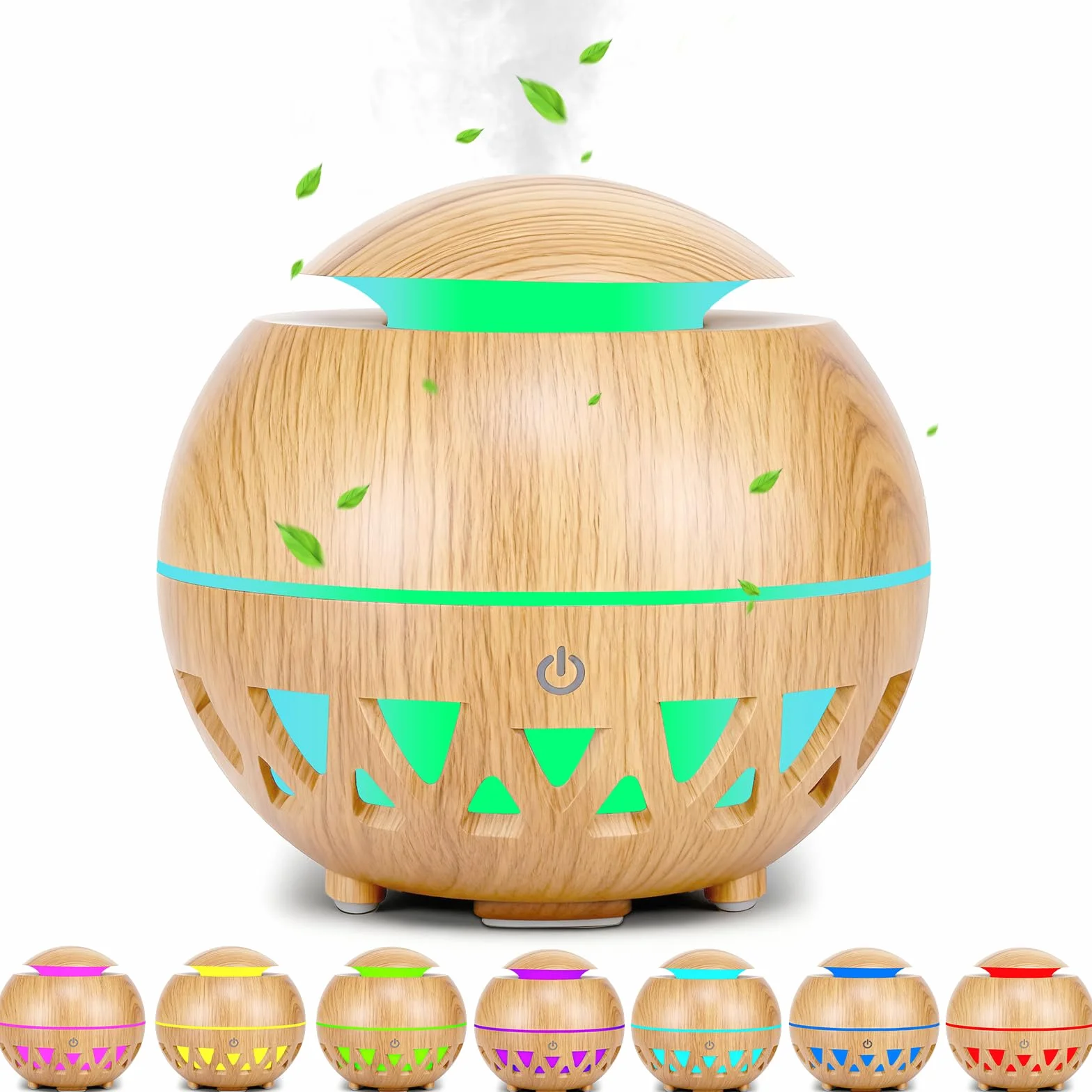 Dyfuzor z olejkami eterycznymi, 160ml, USB, 7 kolorami diod LED, automatyczne wyłączanie w przypadku braku wody, ultradźwiękowy dyfuzor do aromaterapia do domu, biura lub jogi
