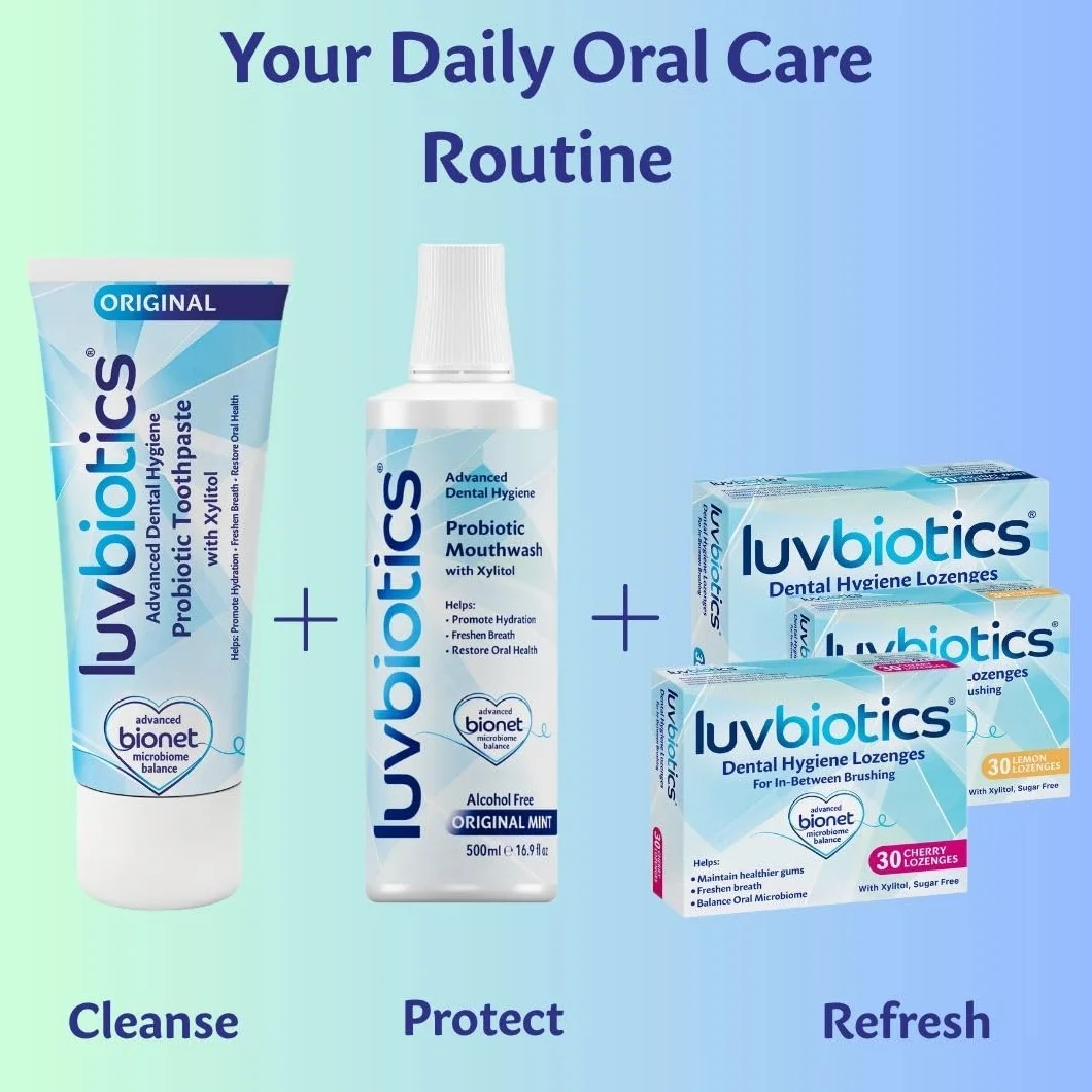 Luvbiotics Advanced Dental Hygiene mit Probiotika Original Mundspülung