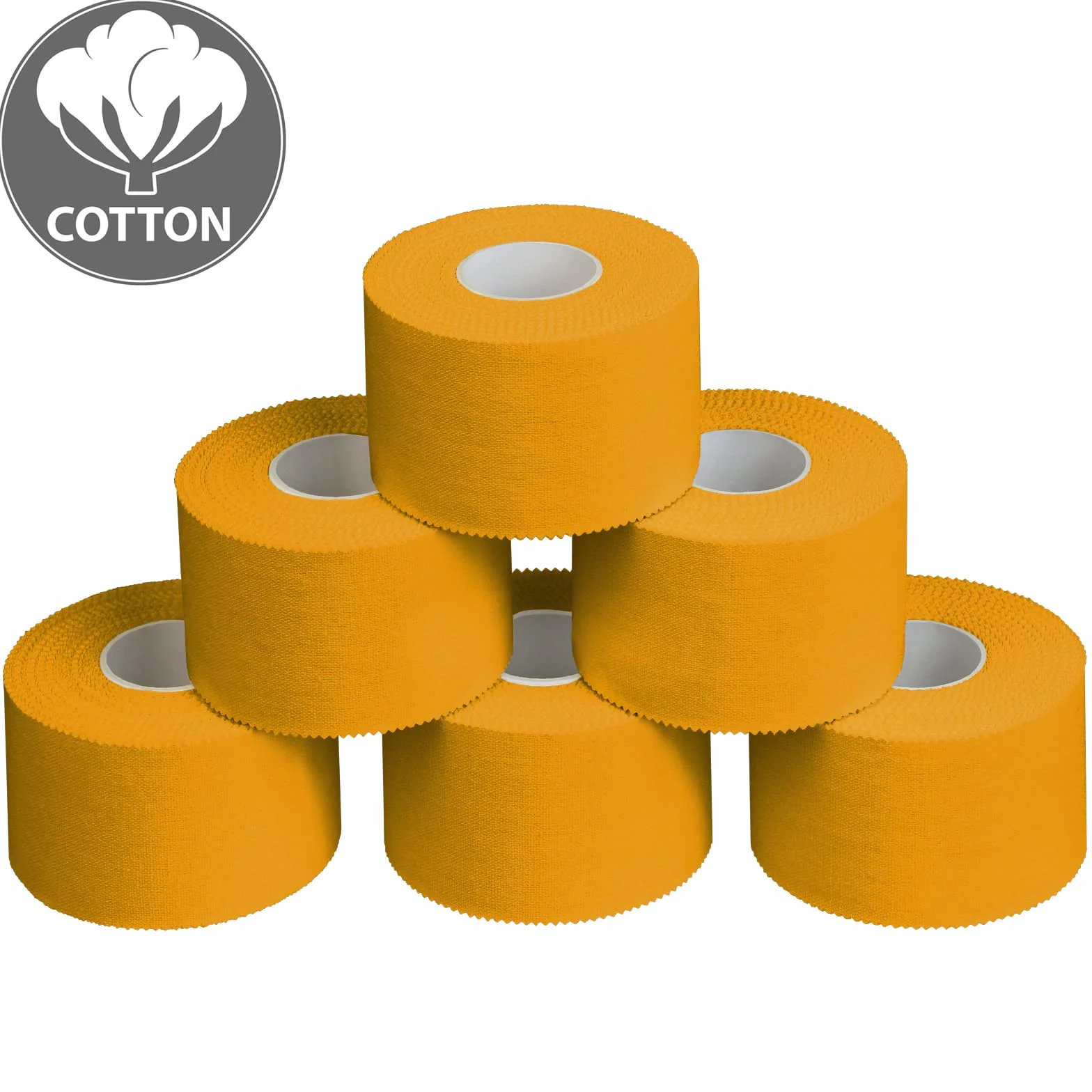 ALPIDEX 6 x Taśma Sportowa Sztywna Kolory do Wyboru 3,8 cm x 10 m Sport Tape Taśma Klejąca Zestaw Rolek Taśmy Sportowej