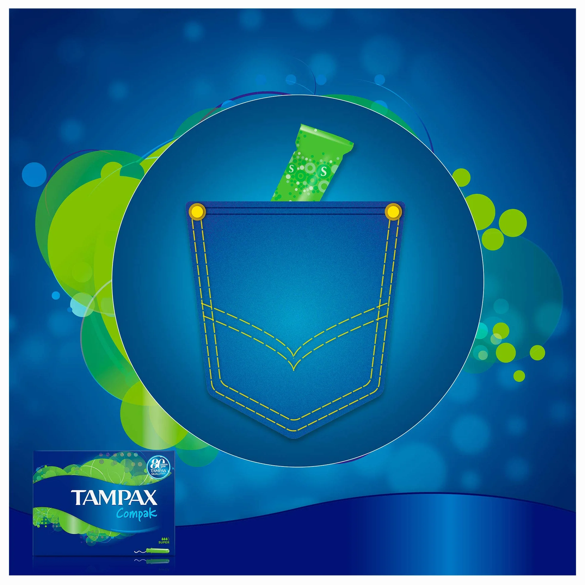 Tampax Compak Super tampony z aplikatorem, 16 sztuk
