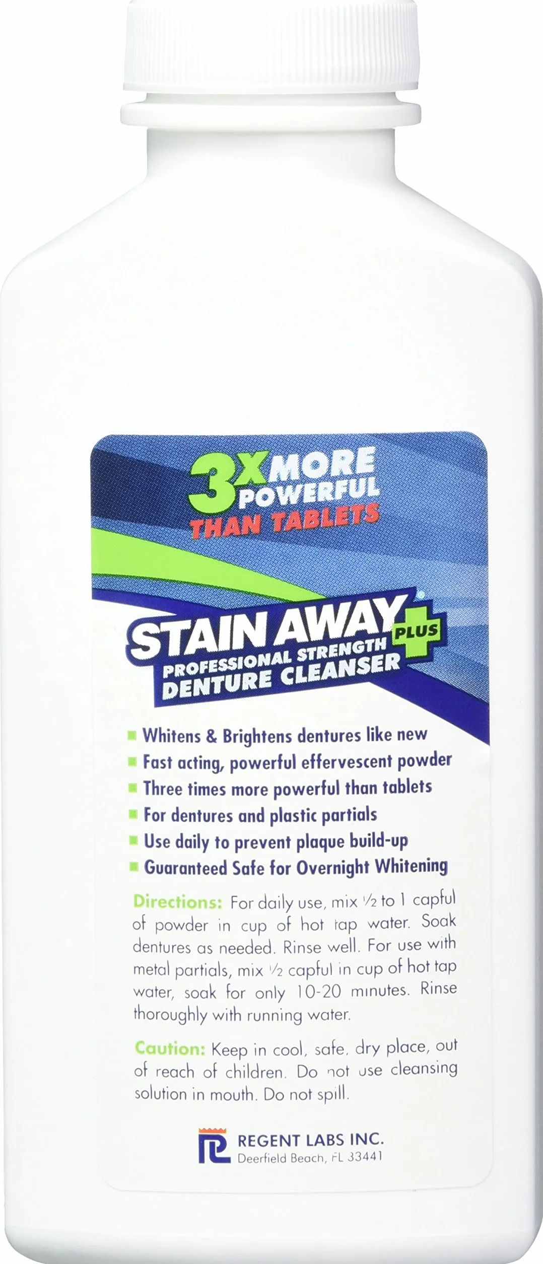 Stain Away Plus Denture Cleanser 8.1 oz Pack of 2
