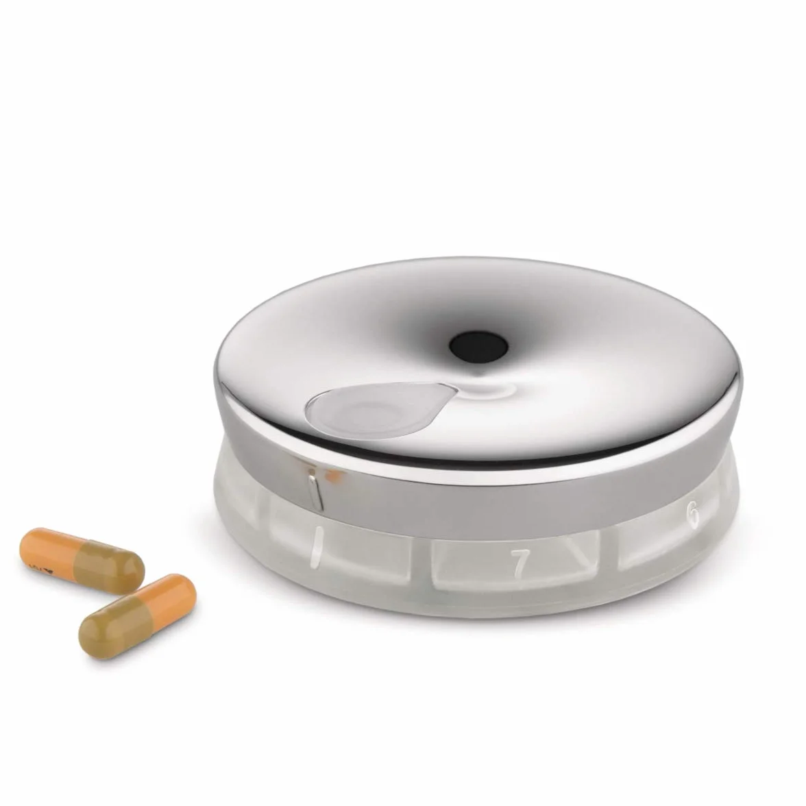 Alessi YoYo ¾ BM08 pojemnik na tabletki ze stali nierdzewnej