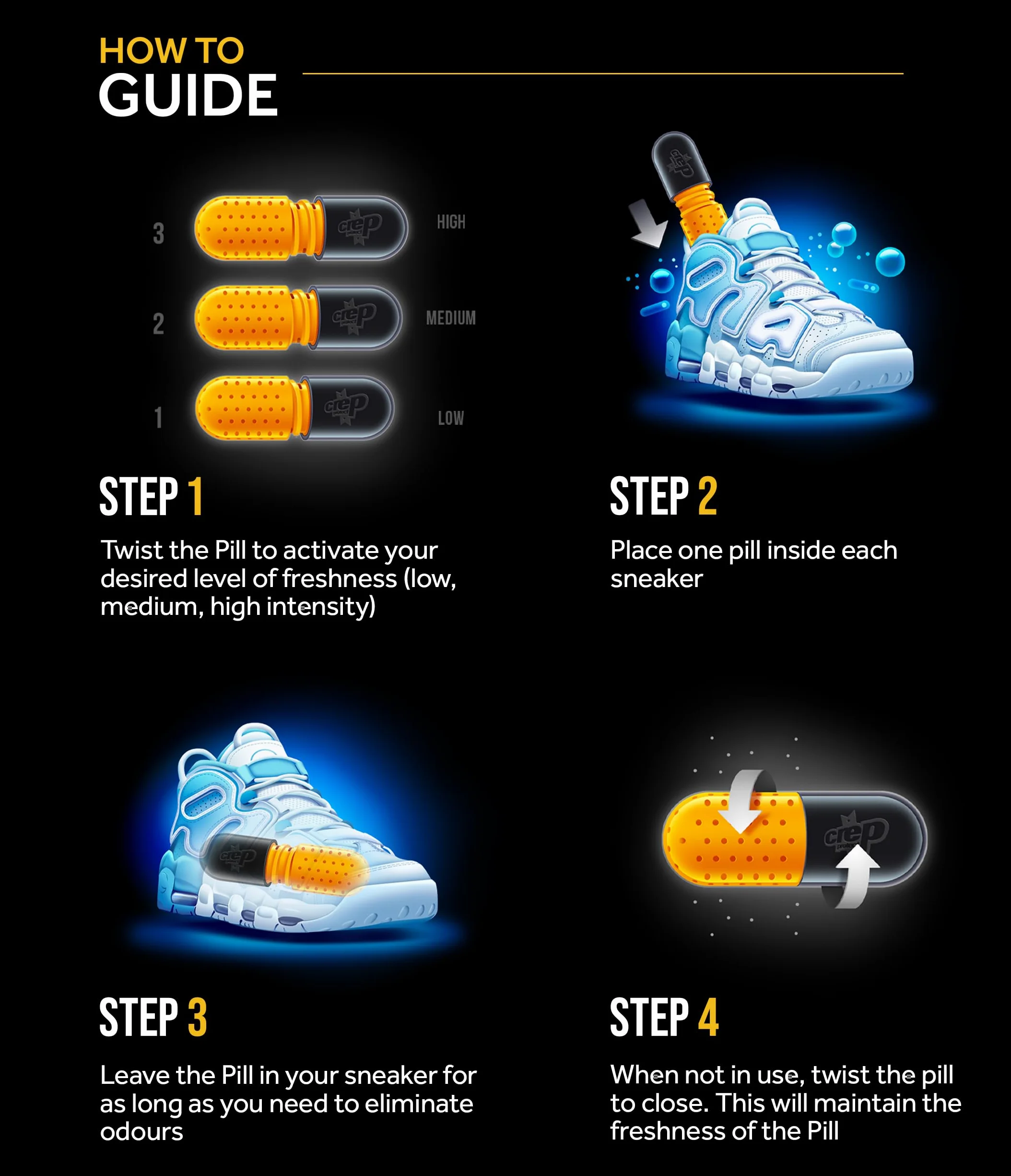 Crep Protect Ultimate Shoe Freshener odświeżacz powietrza czarny