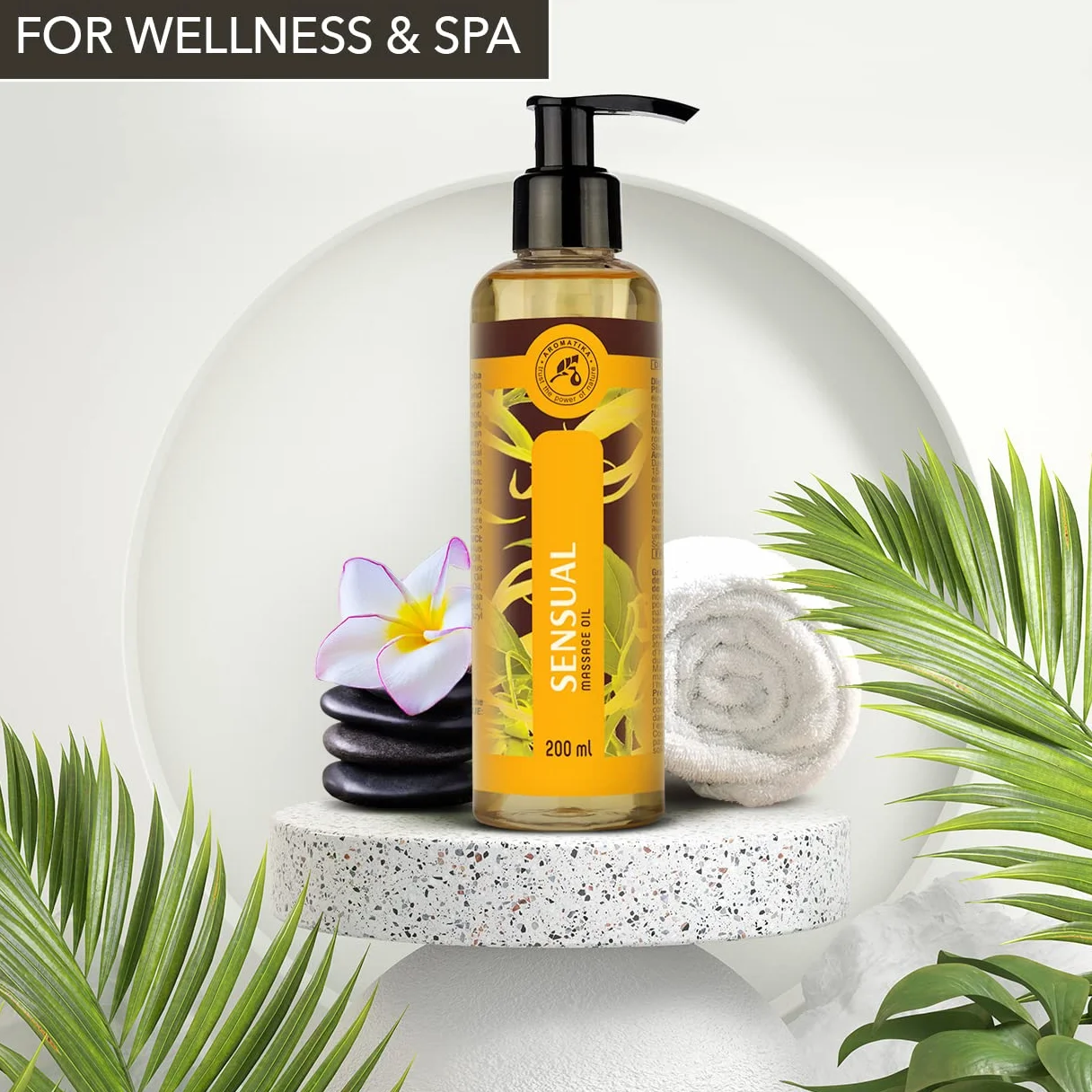 Zmysłowy Olejek do Masażu - 200 ml - Olejki Eteryczne- Migdały - Ylang Ylang - Drzewo Sandałowe - Grejpfrut - z Jojoba - Olejek do Masażu - Olejek do Ciała dla Niego i dla Niej - Romantyczny Prezent