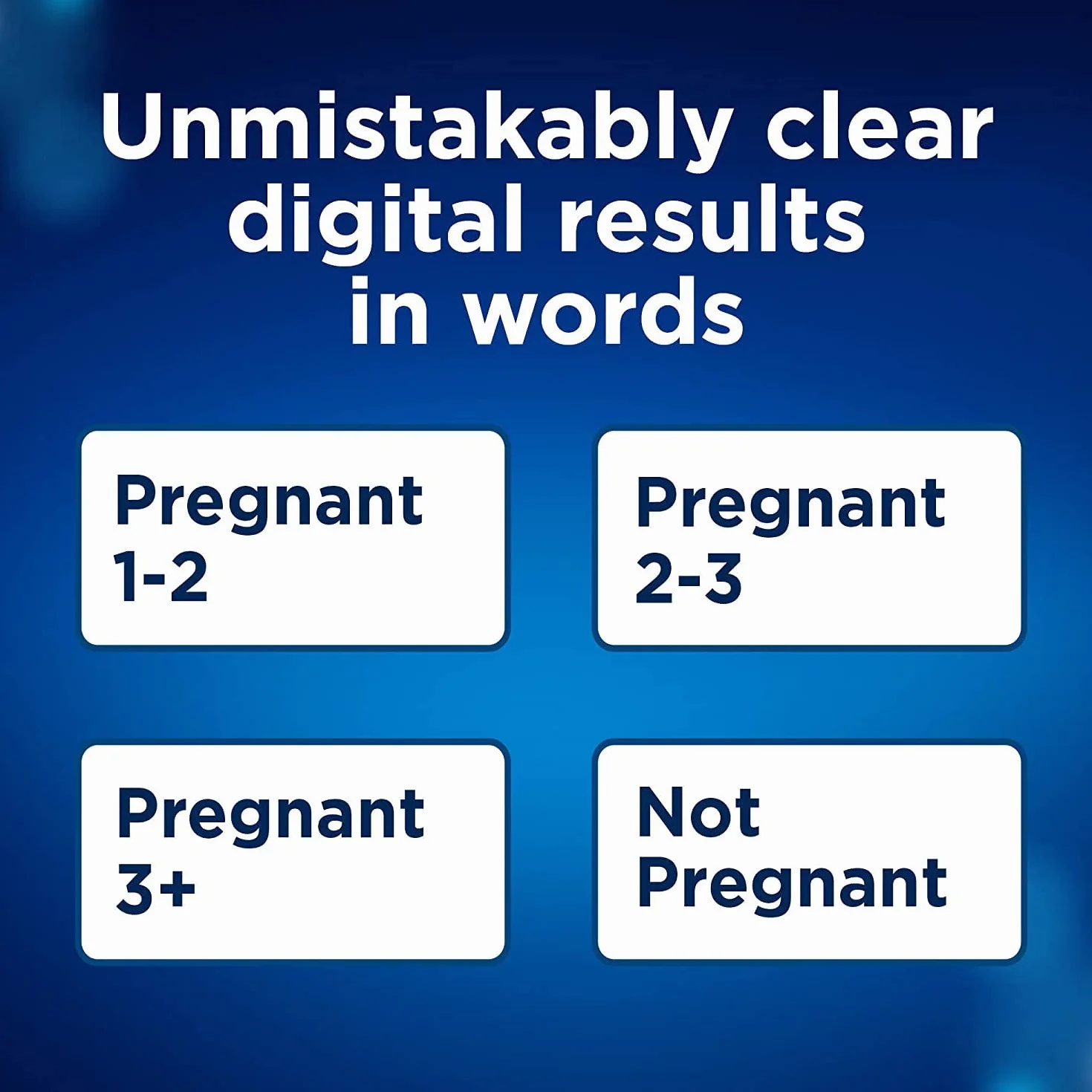 Clearblue Test ciążowy - cyfrowy ze wskaźnikiem tygodni, jedyny test, który mówi, ile tygodni, 1 test cyfrowy, opakowanie może się różnić