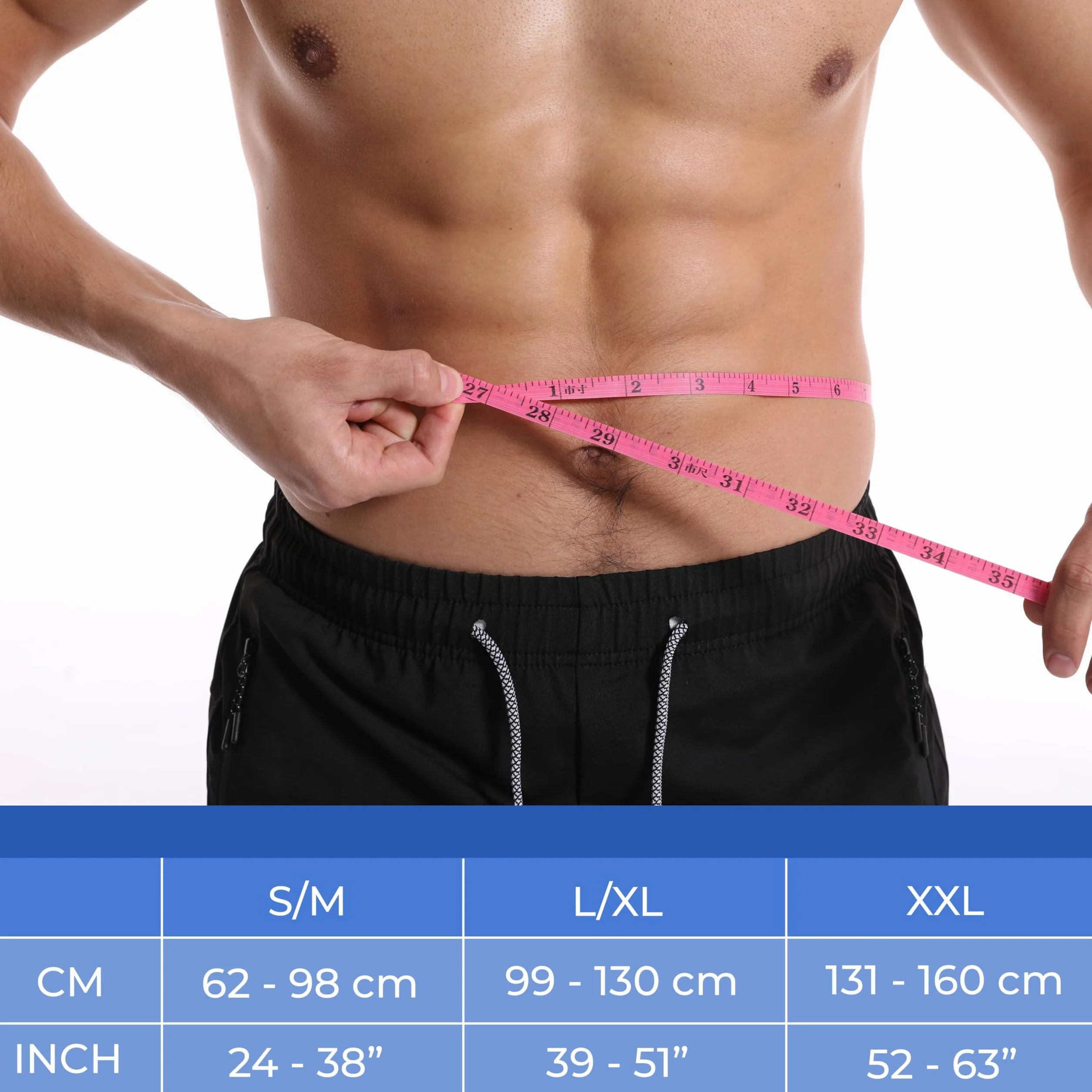 Pas na przepuklinę pępkową. Pas brzuszny na przepuklinę pępkową. Gorset ortopedyczny z podparciem pępkowym - Belltop (L/XL (99 do 130 cm obwodu pępka))