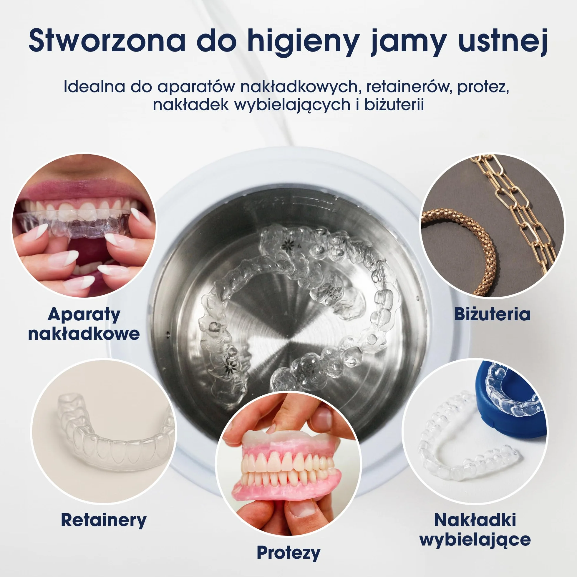 ZENT SoniQWave Myjka ultradźwiękowa Stal nierdzewna 5-minutowy cykl Technologia czyszczenia 360°