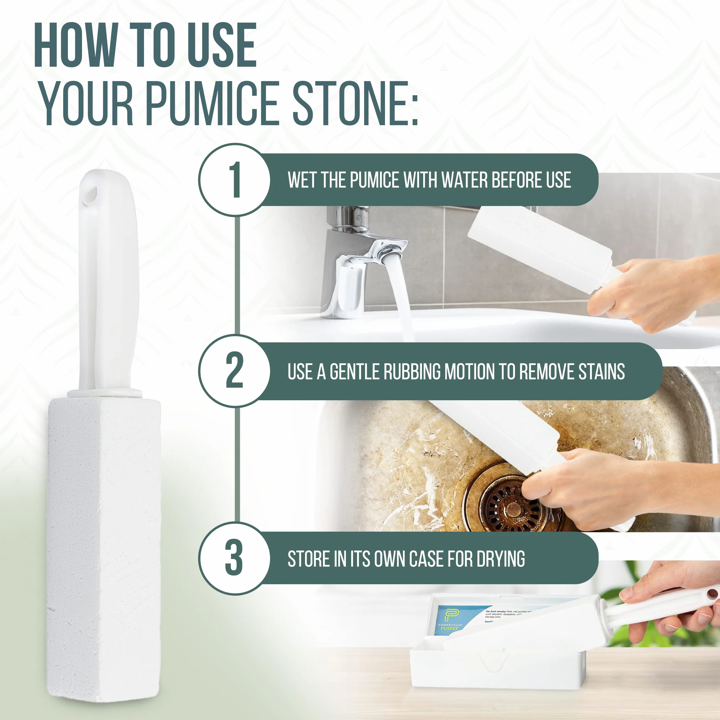 Powerstone Pumeks środek do czyszczenia muszli klozetowej z uchwytem 1 opakowanie