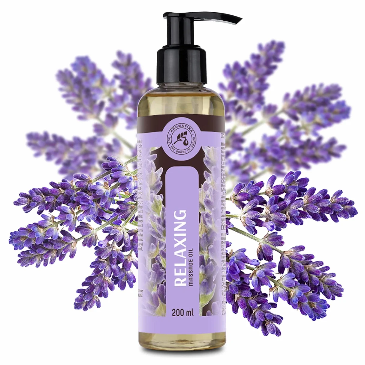 Kojący Olejek do Masażu 200 ml Jojoba Migdał Lawenda Geranium z Pestkami Winogron Spa do Stóp