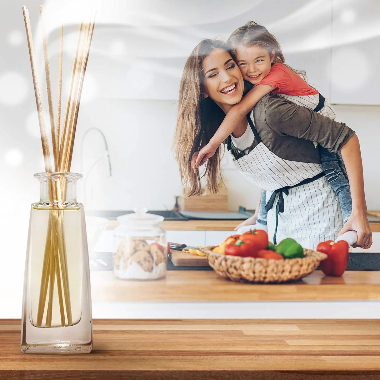 Dyfuzor Zapachowy z Patyczkami Lawenda - 100 ml - Dyfuzor Pokojowy z Olejkiem Lawendowym - Zapach do Domu - Dyfuzor Olejku - Dyfuzor Zapachowy - Aromat Lawendy