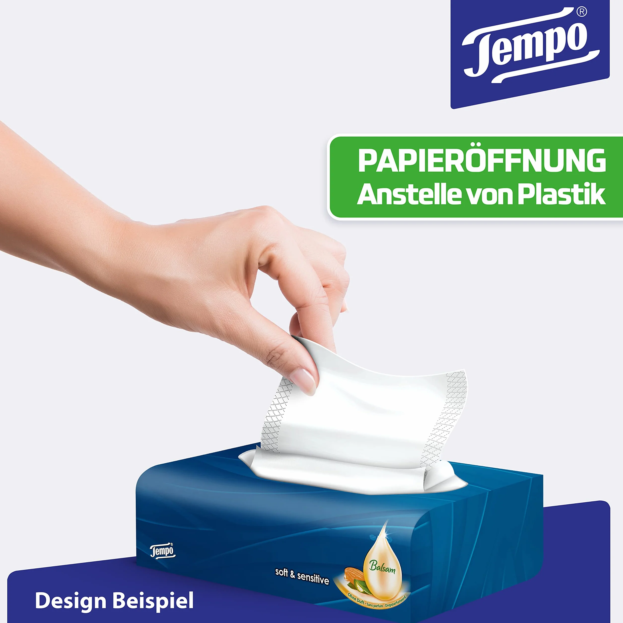 Tempo 830496 Chusteczki, Biały, 12 x 90 szt.