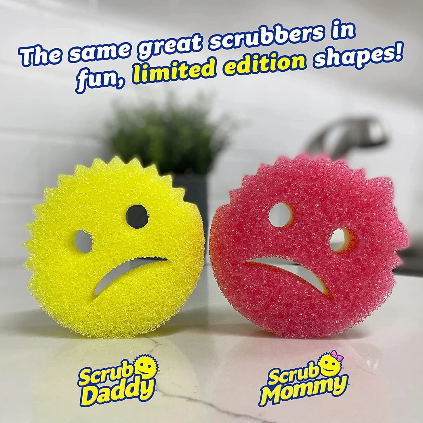 Scrub Daddy Scrub Mommy Gąbki do czyszczenia naczyń, opakowanie 2 szt