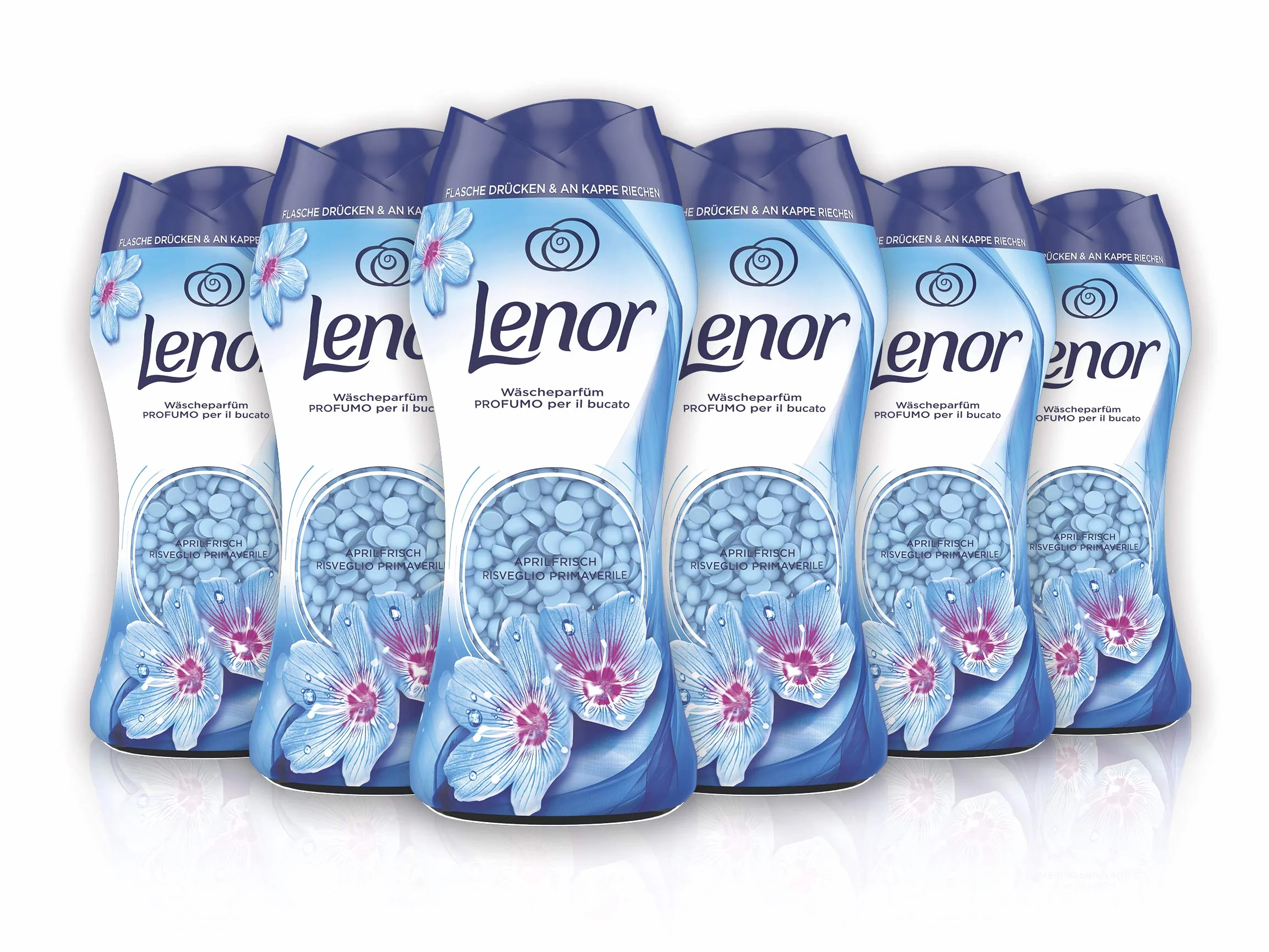 Lenor Woskowe perfumy kwietniowe długo utrzymujące się świeżość (6 x 218 ml)