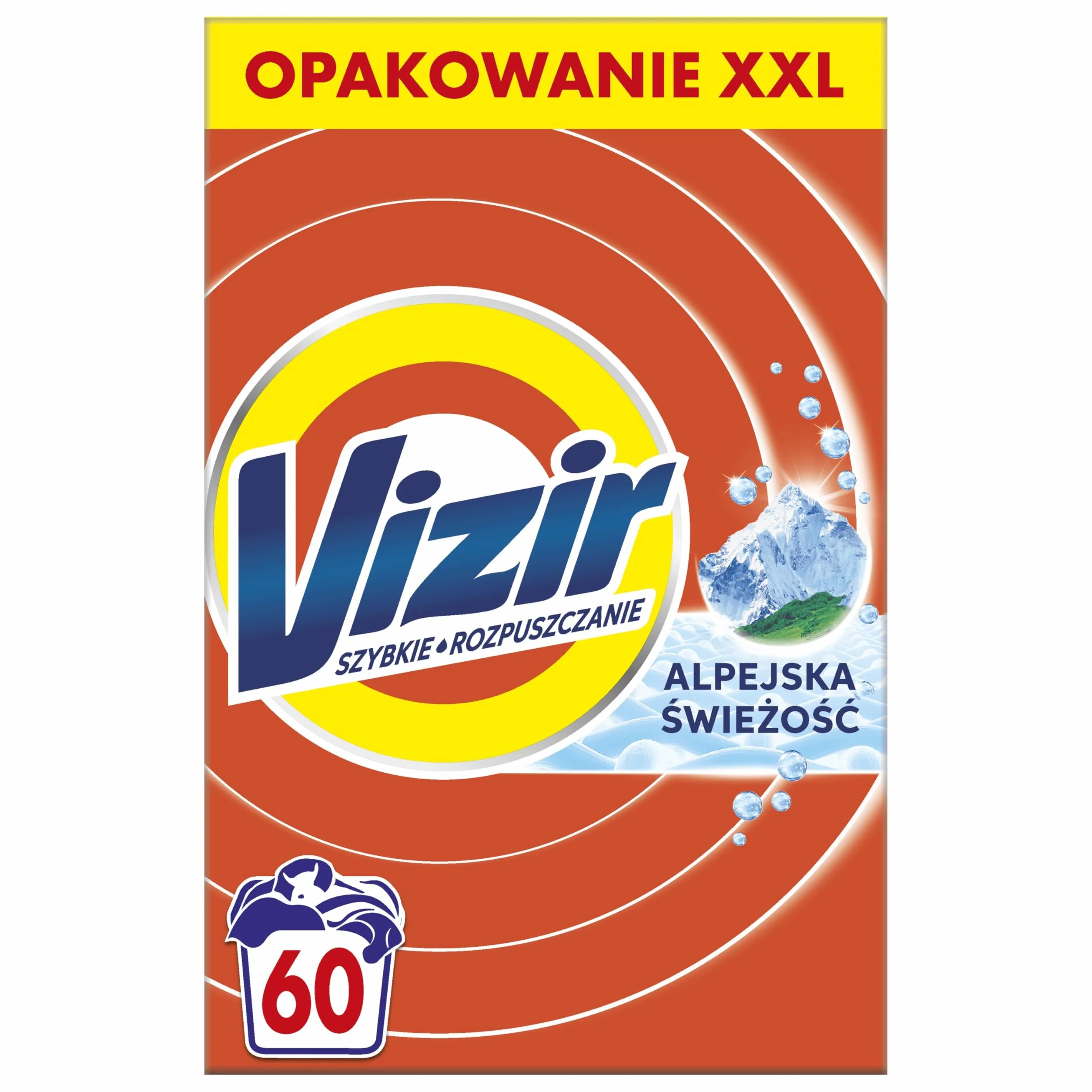 Vizir Skoncentrowany Proszek do Prania Alpine Fresh 60 Prań Anti-Residue