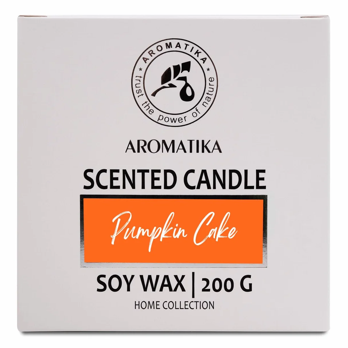 Scented Candle Pumpkin Cake 200g - Soy Wax Candle - Home Scented Candle - Aromatherapy Candle - Relax Scent - Air Freshener - Glass Candle Gift - Idea For Mother's Day - Birthday - Christmas