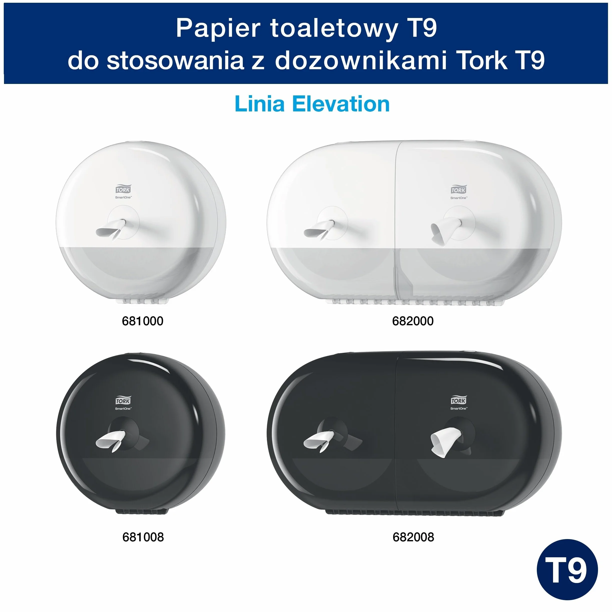 Tork AAT301 Smart One mini rolka toaletowa 2-warstwowa biała opakowanie 12 szt.