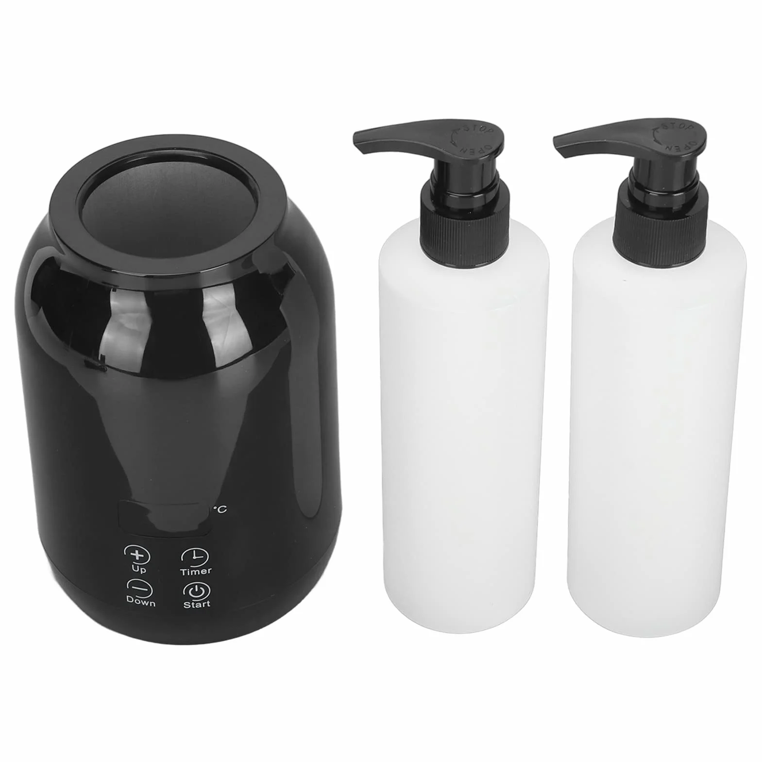 Podgrzewacz do Olejków do Masażu z Regulacją Temperatury 110-240 V, Wyświetlacz LED, Wtyczka UE