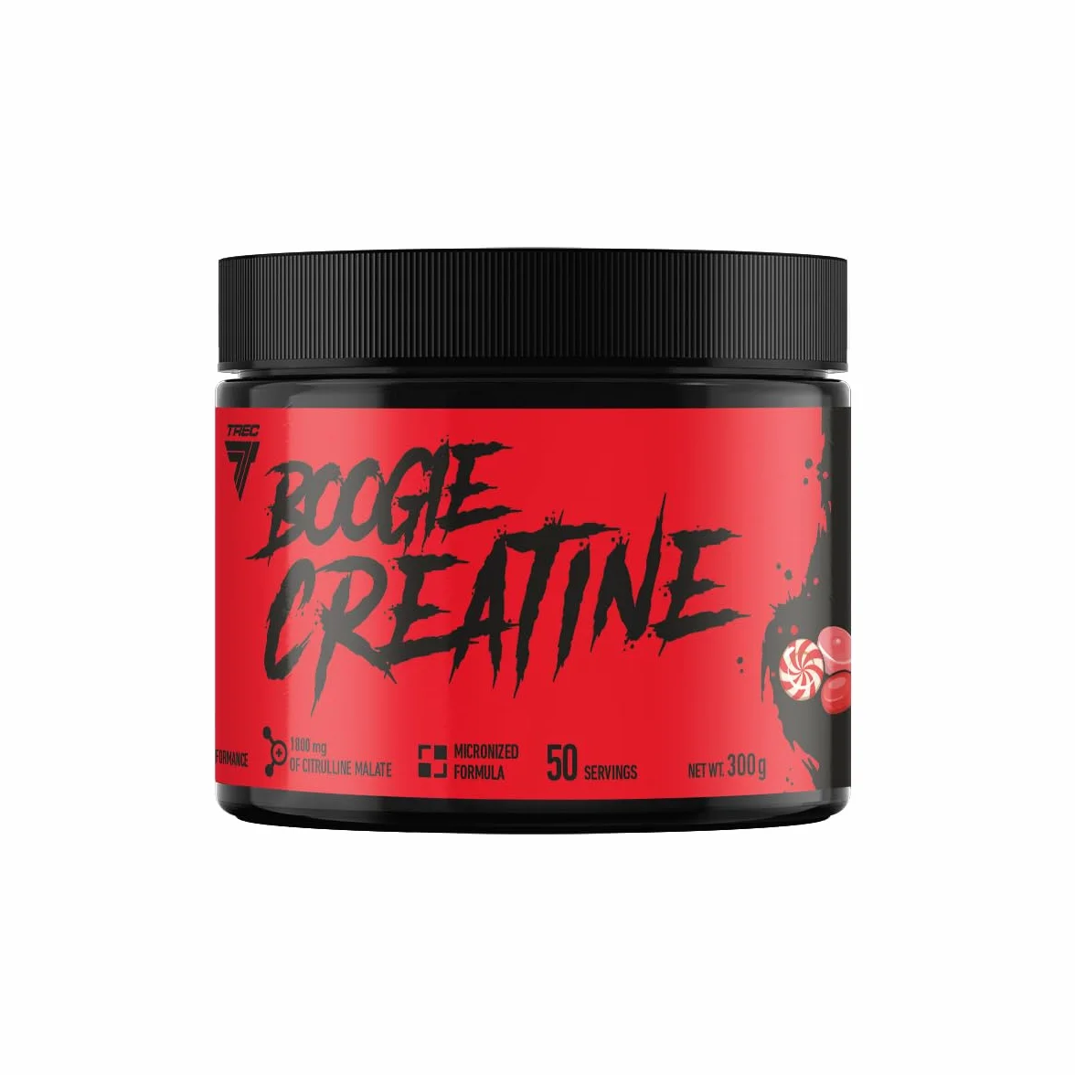 Trec Nutrition Boogie Creatine, Mikronizowana Kreatyna Monohydrat z Cytruliną, 300 g, 50 Porcji