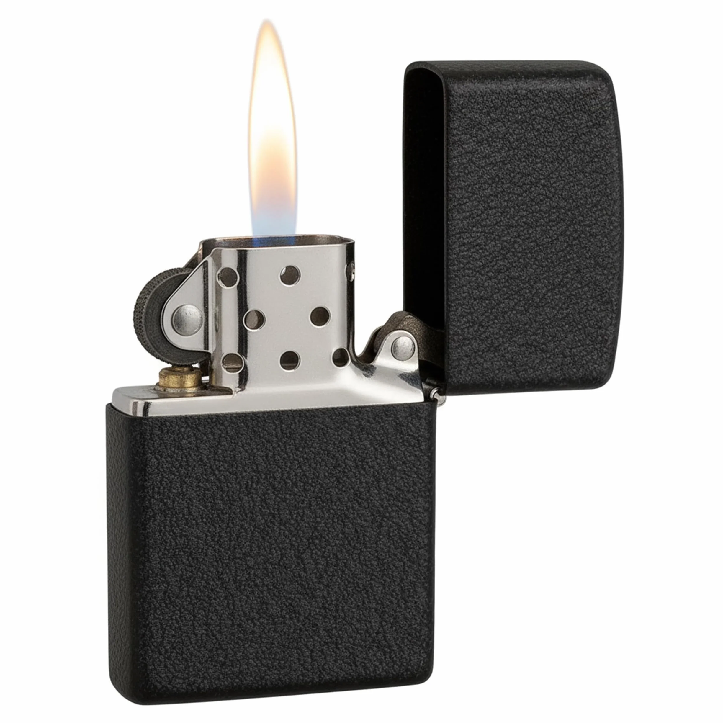 Zippo Zapalniczka Sztormowa Czarna Chropowata Wielokrotnego Użytku Odporna na Wiatr
