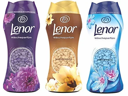 Lenor Zestaw perfum do prania (Amethyst Blumententraum - złota orchidea, kwietniowa świeżość) (3 x 210 g)