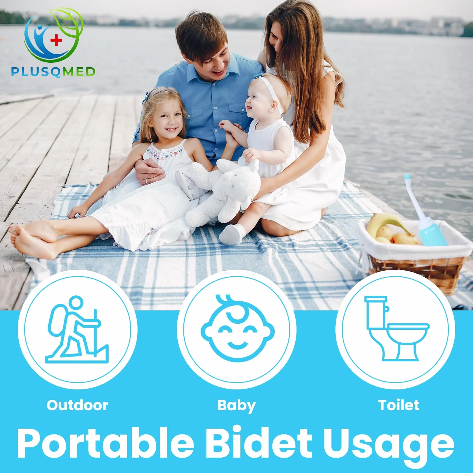 Przenośny bidet na poporodową 350 ml, butelka do mycia krocza po porodzie, butelka do wyciskania do góry nogami, niezbędna pielęgnacja po porodzie - higiena osobista