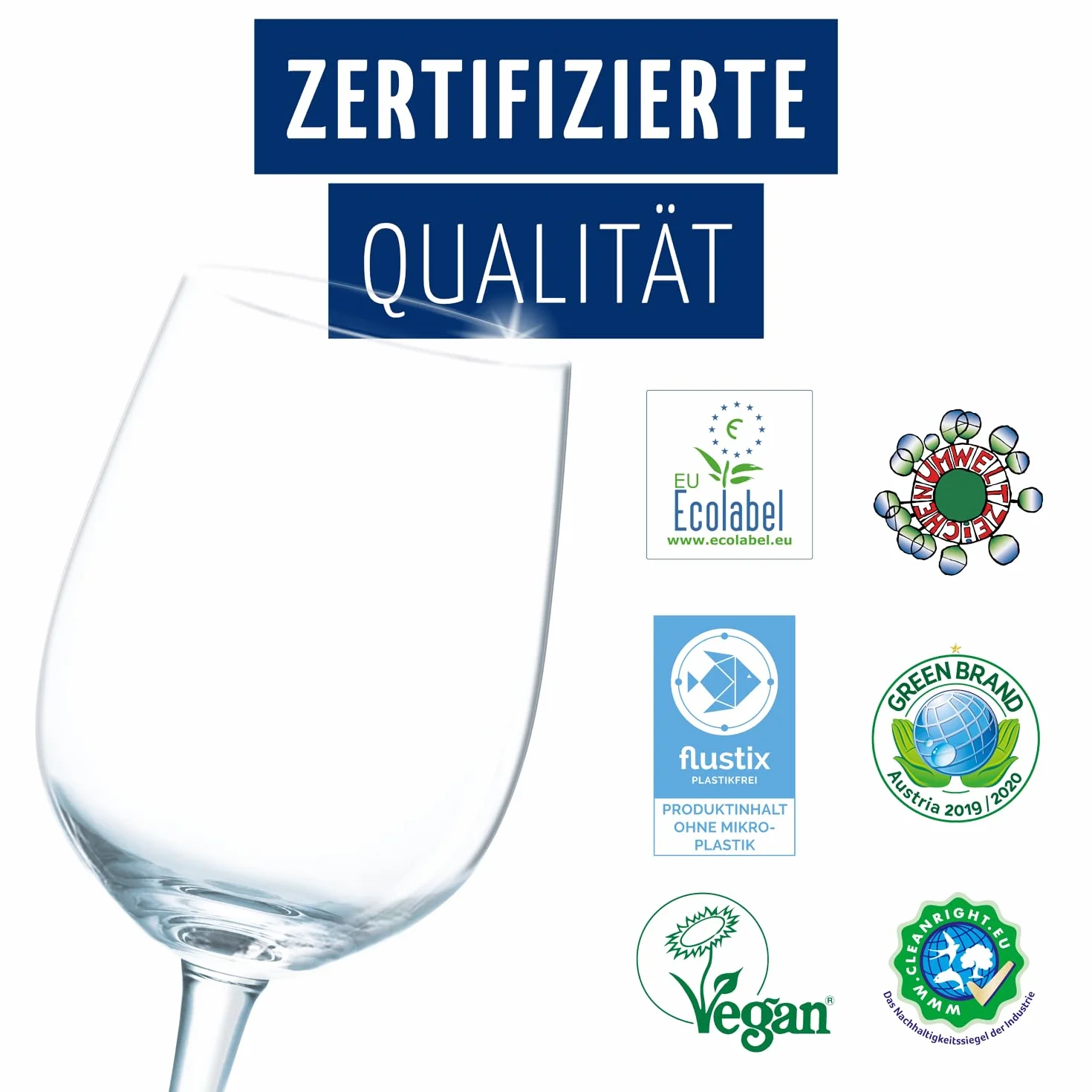 claro Classic eco tabletki do zmywarki - 120 tabletek do zmywarki - bez fosforanów, przyjazne dla środowiska i wegańskie - folia rozpuszczalna w wodzie