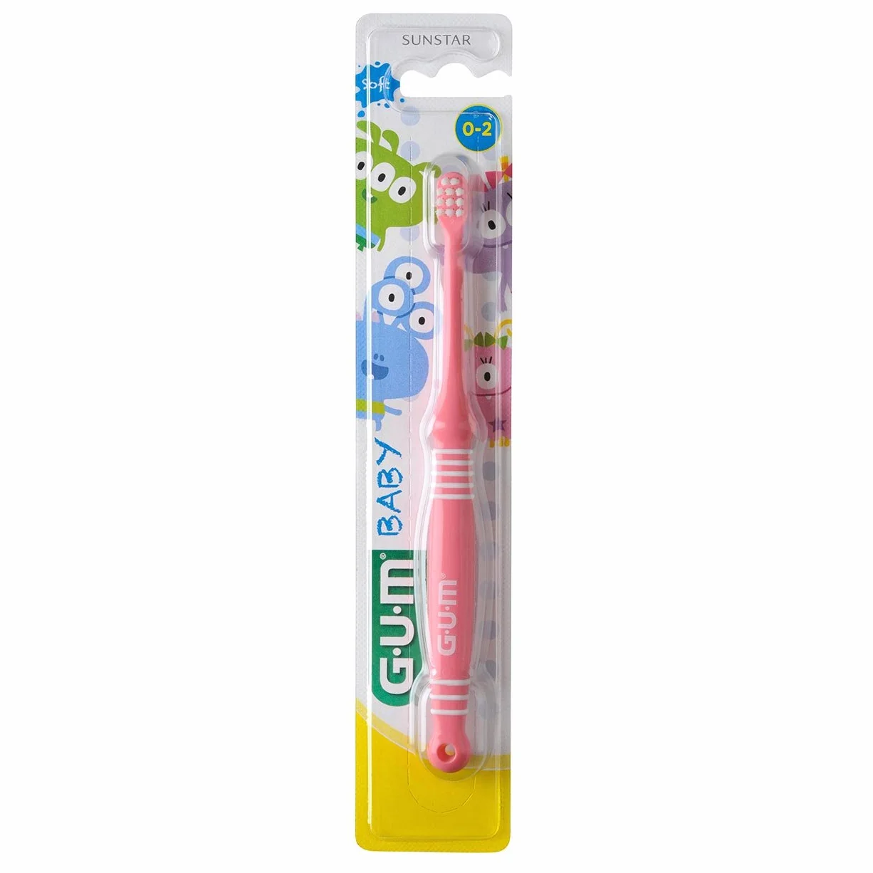 GUM Baby Monster szczoteczka do zębów 3 szt. opakowanie ekonomiczne