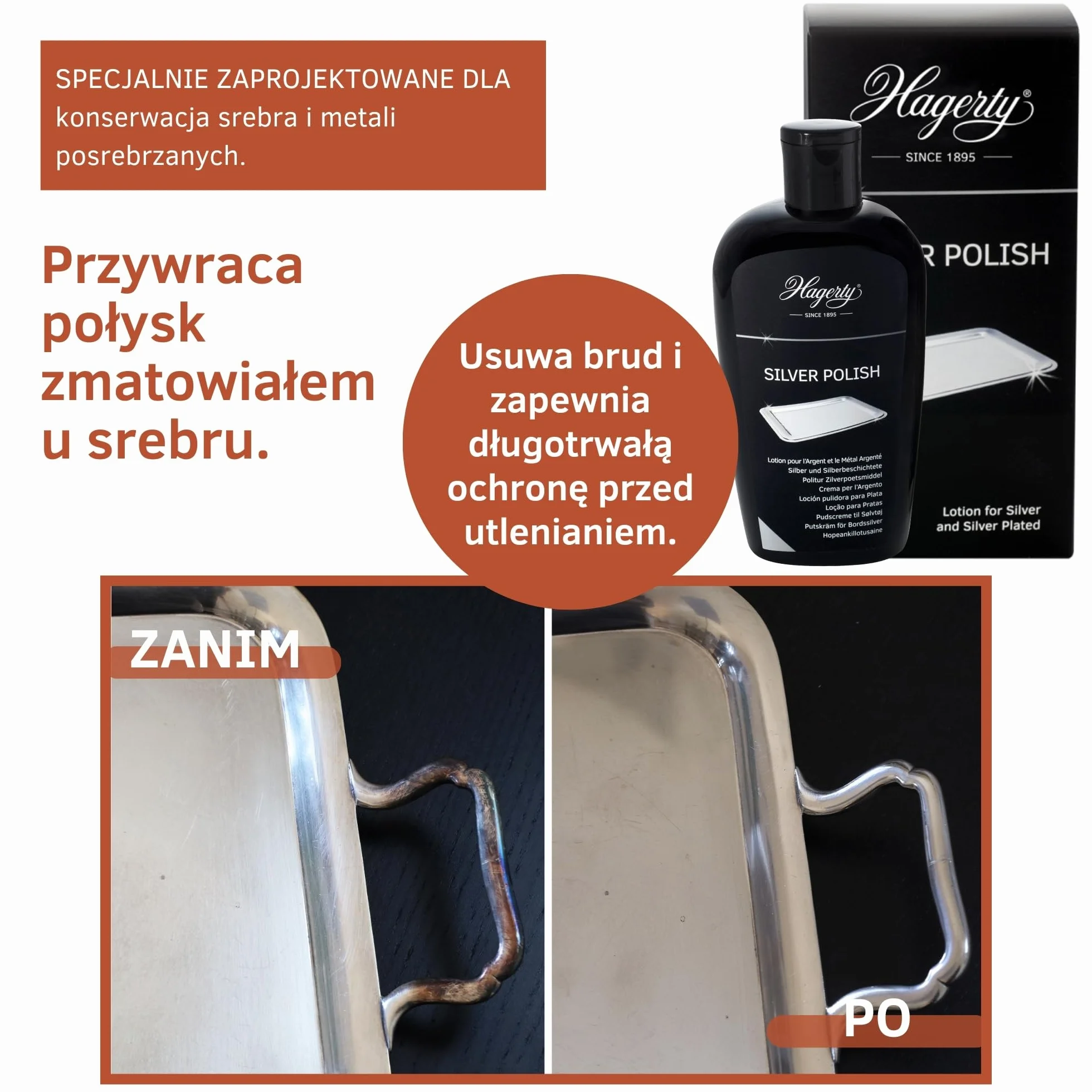 Hagerty Silver Polish 250 ml Pasta do polerowania srebra i posrebrzanych metali