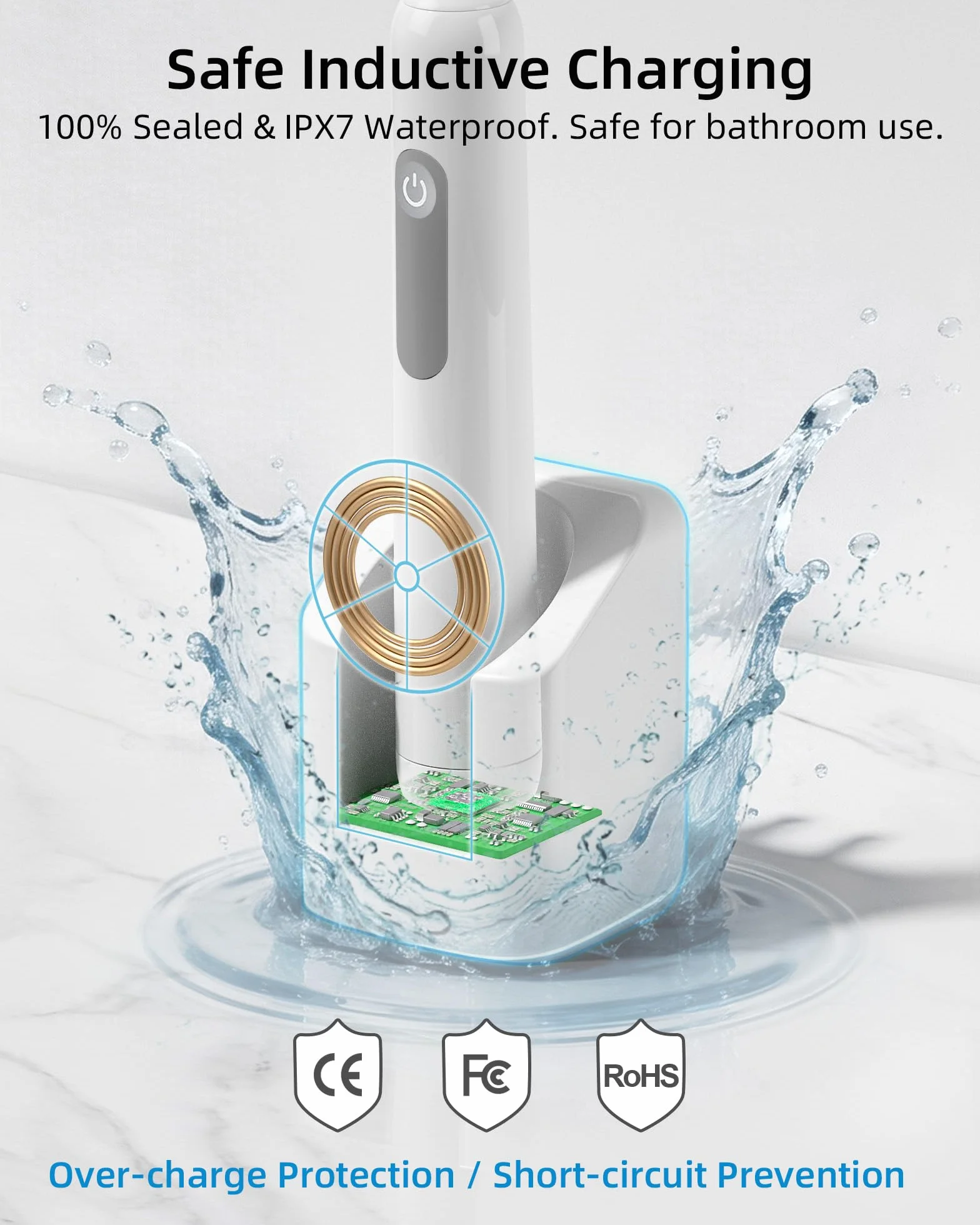 Ładowarka do gniazdka Oral-B, kompatybilna z serią iO 4, 5, 6 i Pro, elektryczna szczoteczka do zębów, ładowarka ścienna bez stacji ładującej