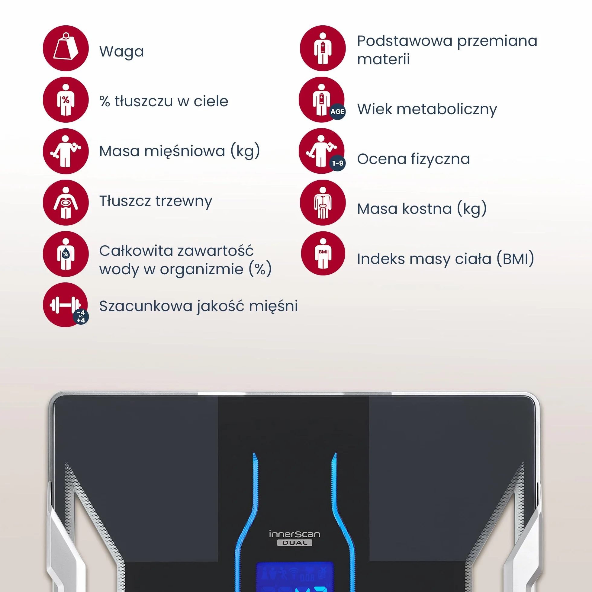 TANITA RD-953 waga do analizy ciała, Bluetooth, technologia medyczna, ponad 10 pomiarów, czarna