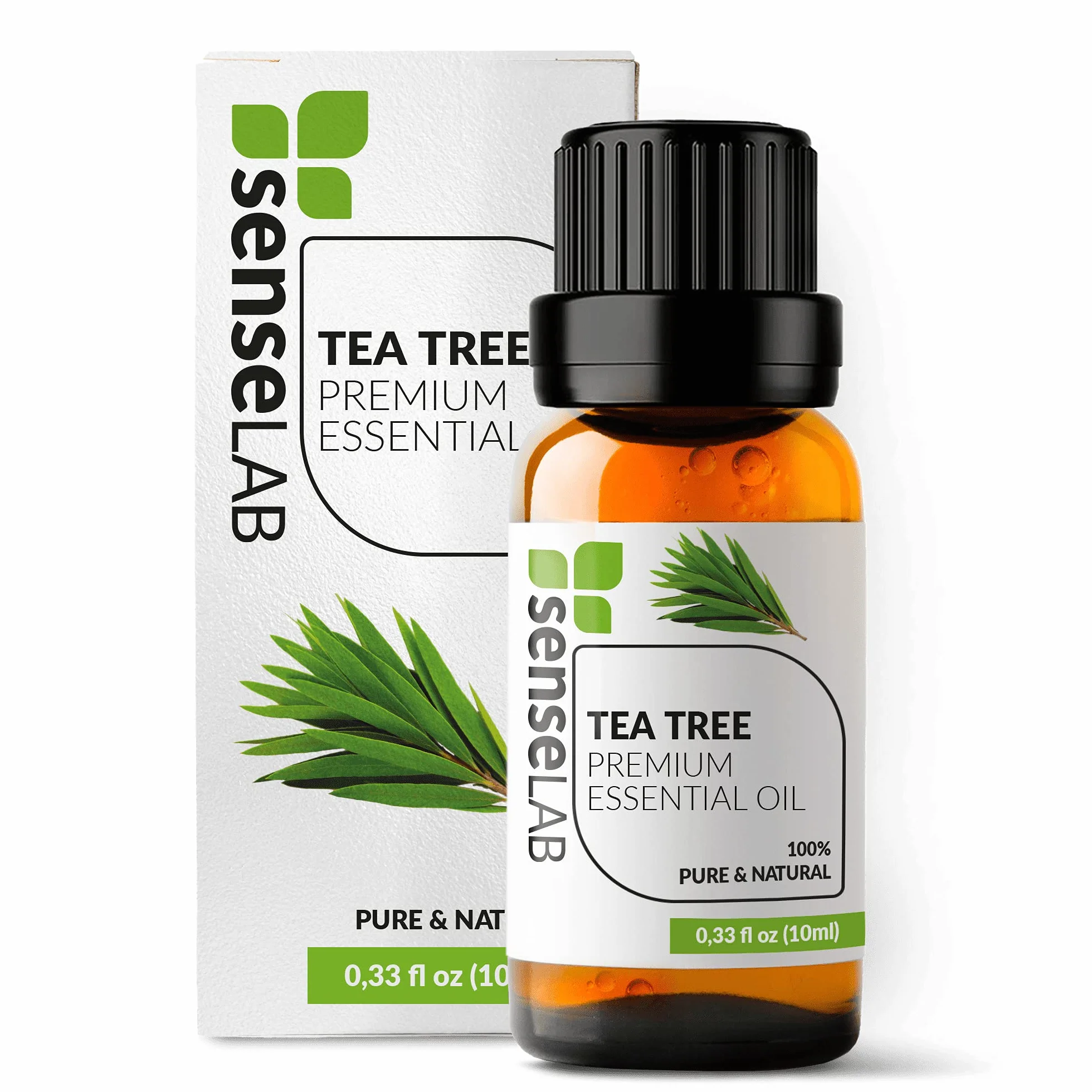 SenseLAB Olejek z drzewa herbacianego - 100% czysty naturalny olejek z drzewa herbacianego klasy terapeutycznej do dyfuzora aromaterapeutycznego - Ochrona zewnętrzna (10 ml)
