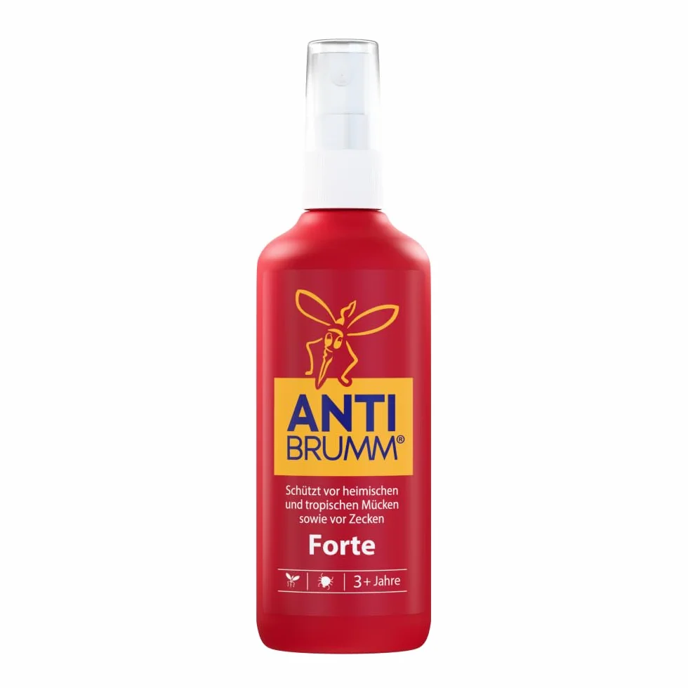 Anti Brumm® Forte Spray na komary z dietylotoluamidem (DEET), z pompką, środek odstraszający owady do skutecznej ochrony przed komarami i kleszczami, 75 ml