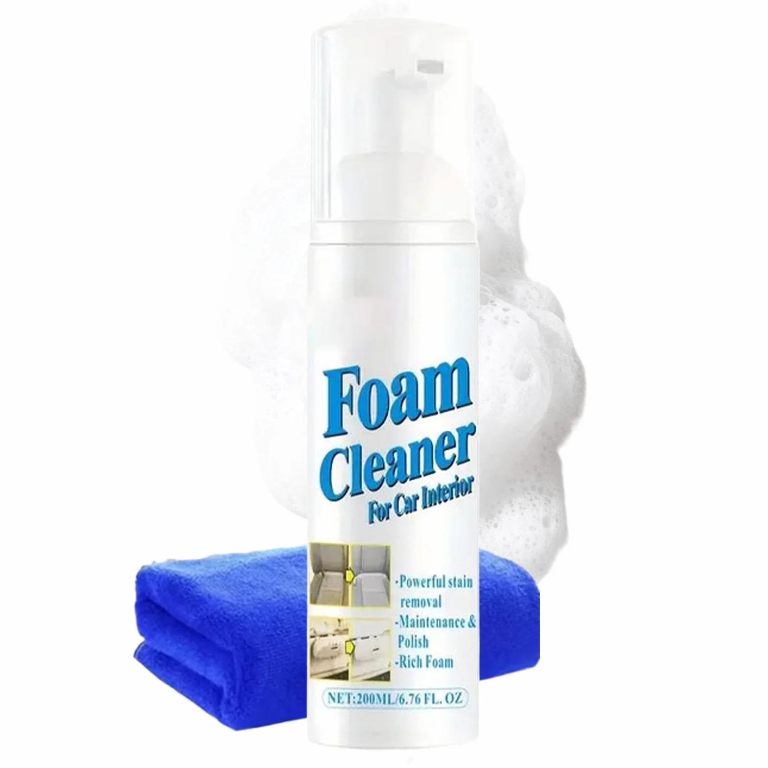 Foam Clean Spray 200 ml środek do czyszczenia bez spłukiwania pianka pielęgnacyjna