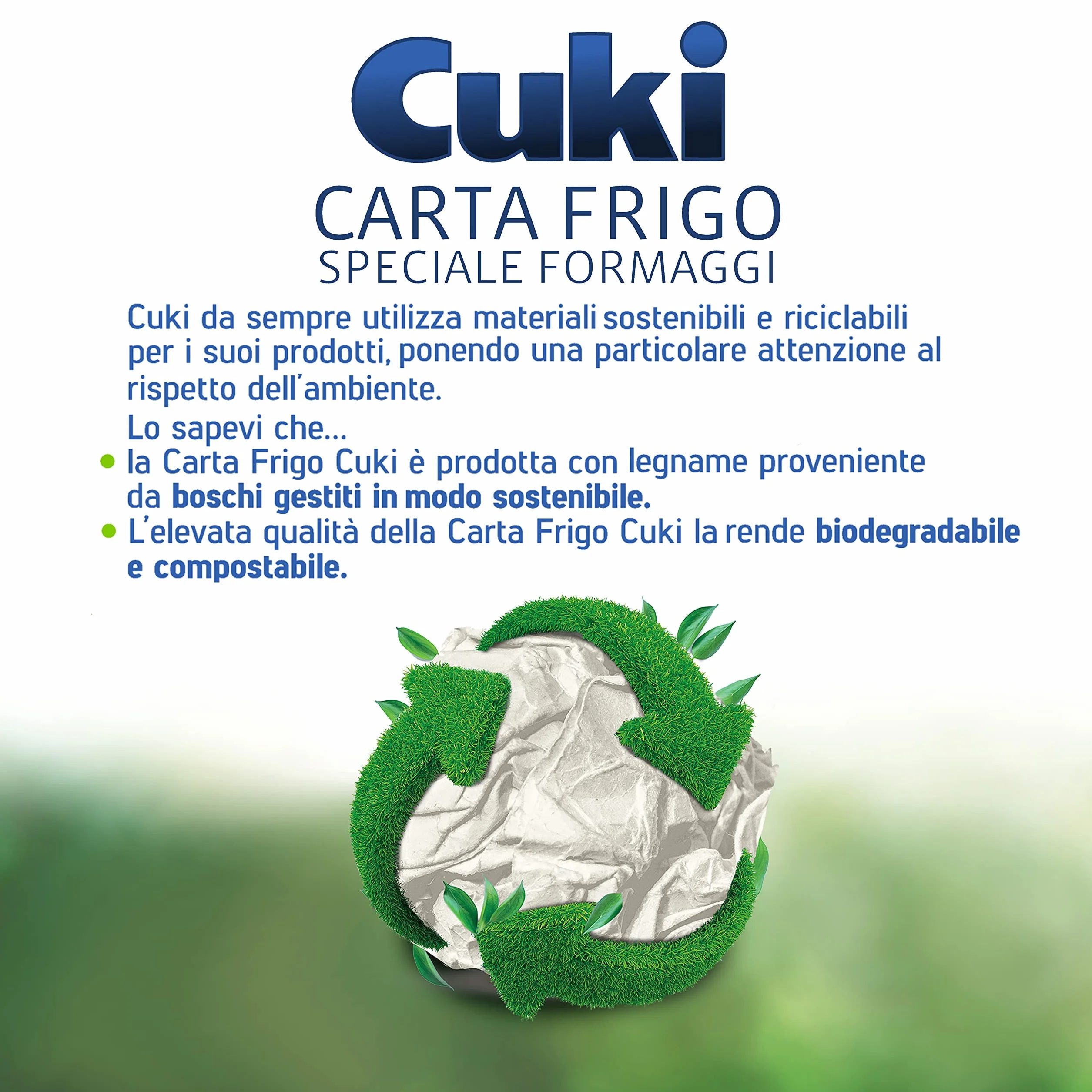 Cuki Papier – lodówka specjalna Fromaggi utrzymuje świeżość papieru, czysta celuloza transpirantowa – 16 m