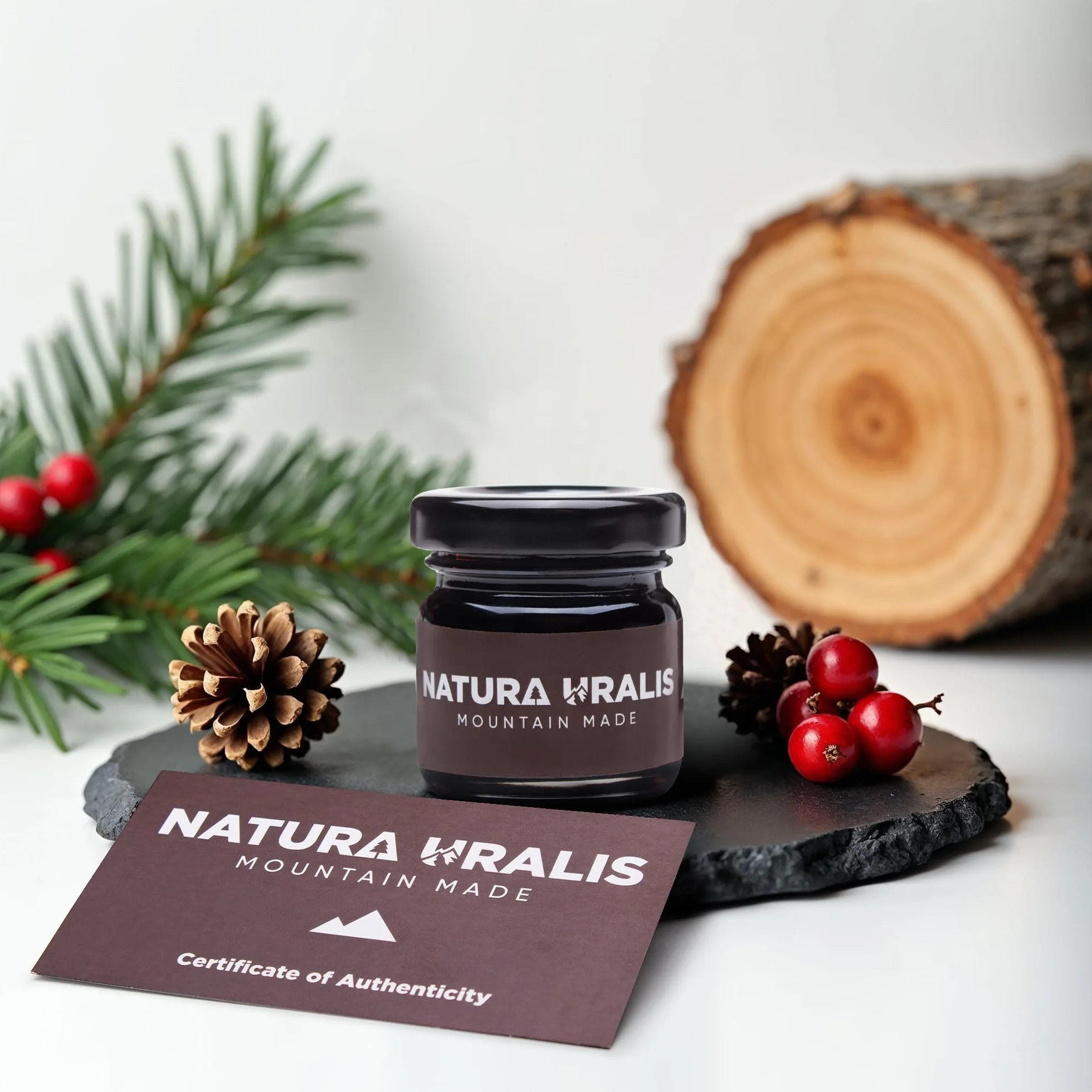 Naura Uralis Himalayan Shilajit | 50g Organicznej Żywicy Mineralnej Shilajit, Naturalnie Uformowanej - Bardzo Silny Czarny Shilajit z Himalajów