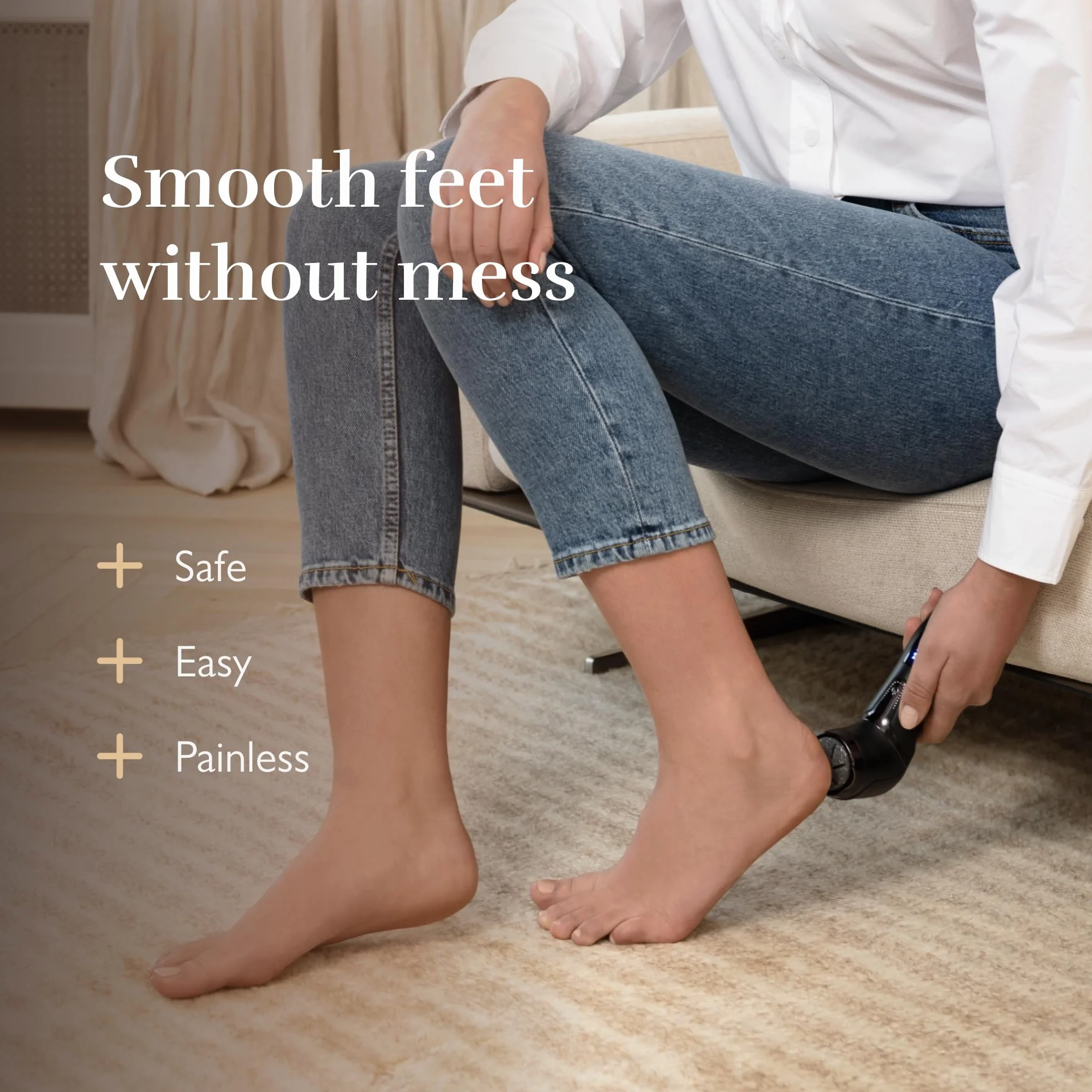 Silk'n FreshPedi FP1PE1Z001 Black, Elektryczny Ściągacz do Modzeli, Wodoodporny, z Systemem Próżniowym