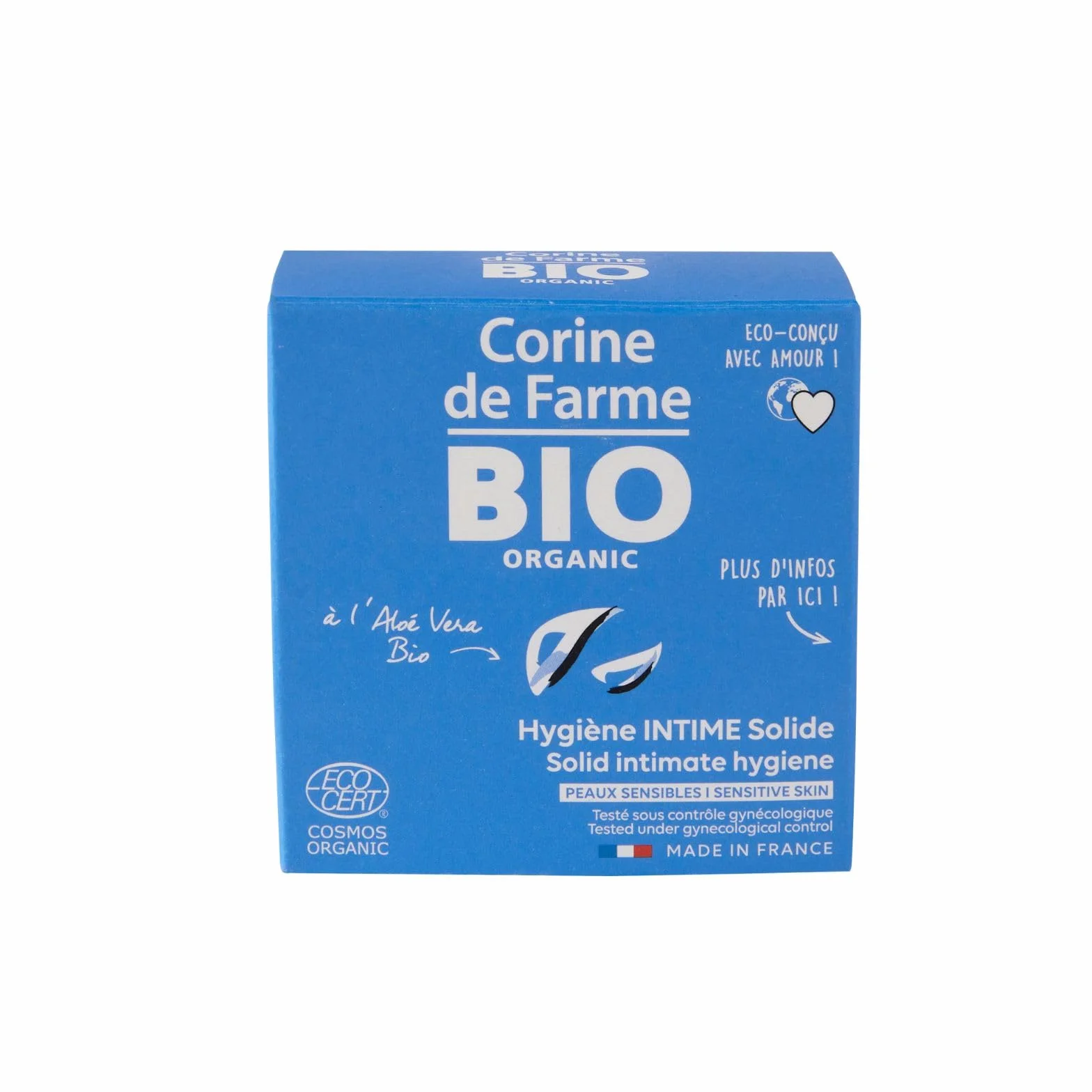 Corine de Farme | Stabilna Higiena Intymna Certyfikowana Organiczna 60g | Wyprodukowano we Francji