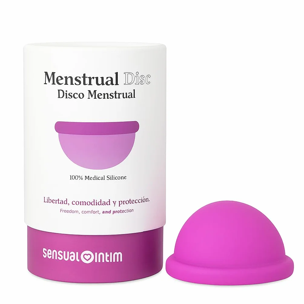 Krążek menstruacyjny wielokrotnego użytku, 100% silikon medyczny, przyjemny w rozmiarach S i L, ochrona 12 godzin, nadaje się do silnego przepływu krwi, nie uciska, przyjazny dla środowiska