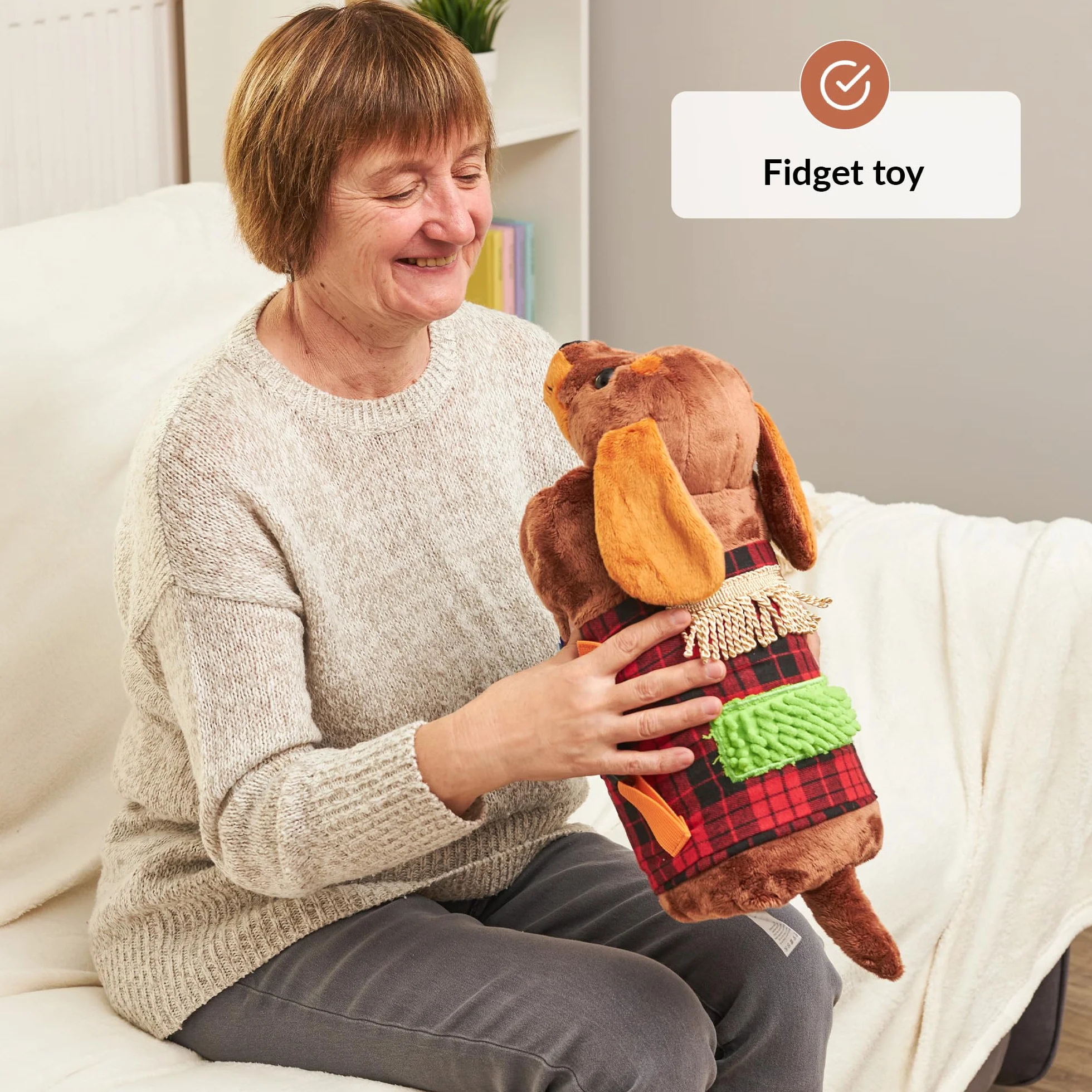 Fidget Muff i koc dla seniorów, artykuły sensoryczne dla dorosłych, zabawka Fidget dla seniorów, prezent dla mieszkańców domu opieki, koc sensoryczny, zajęcia dla osób starszych