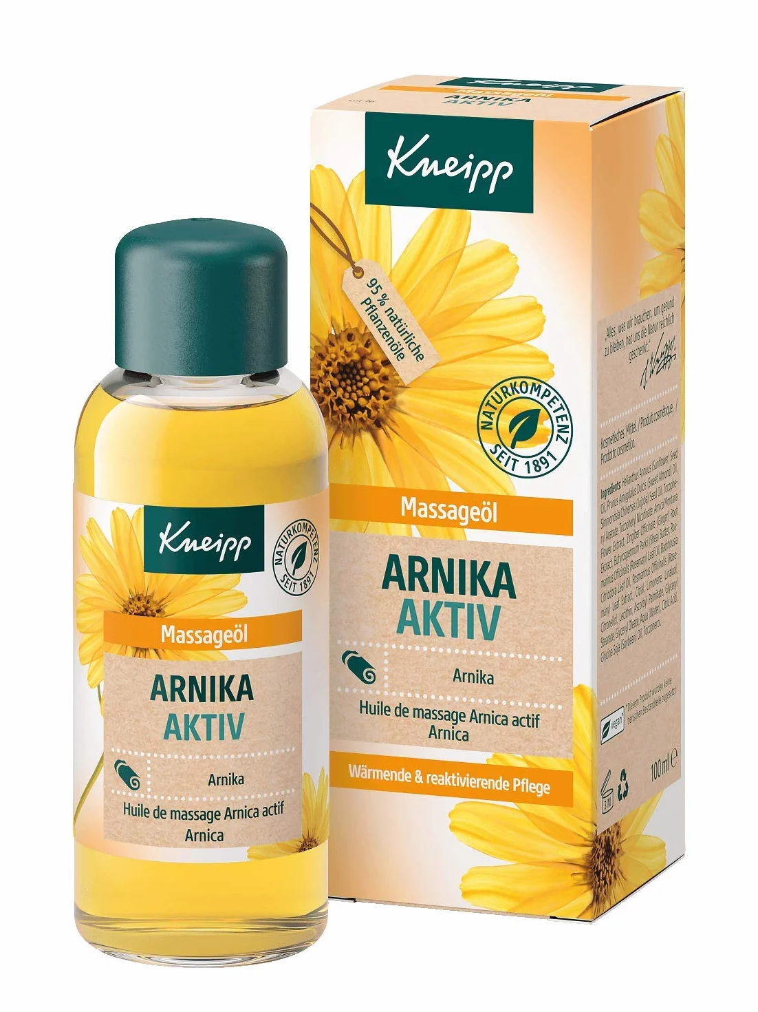 Kneipp Olejek do masażu Arnika Aktiv, 100 ml