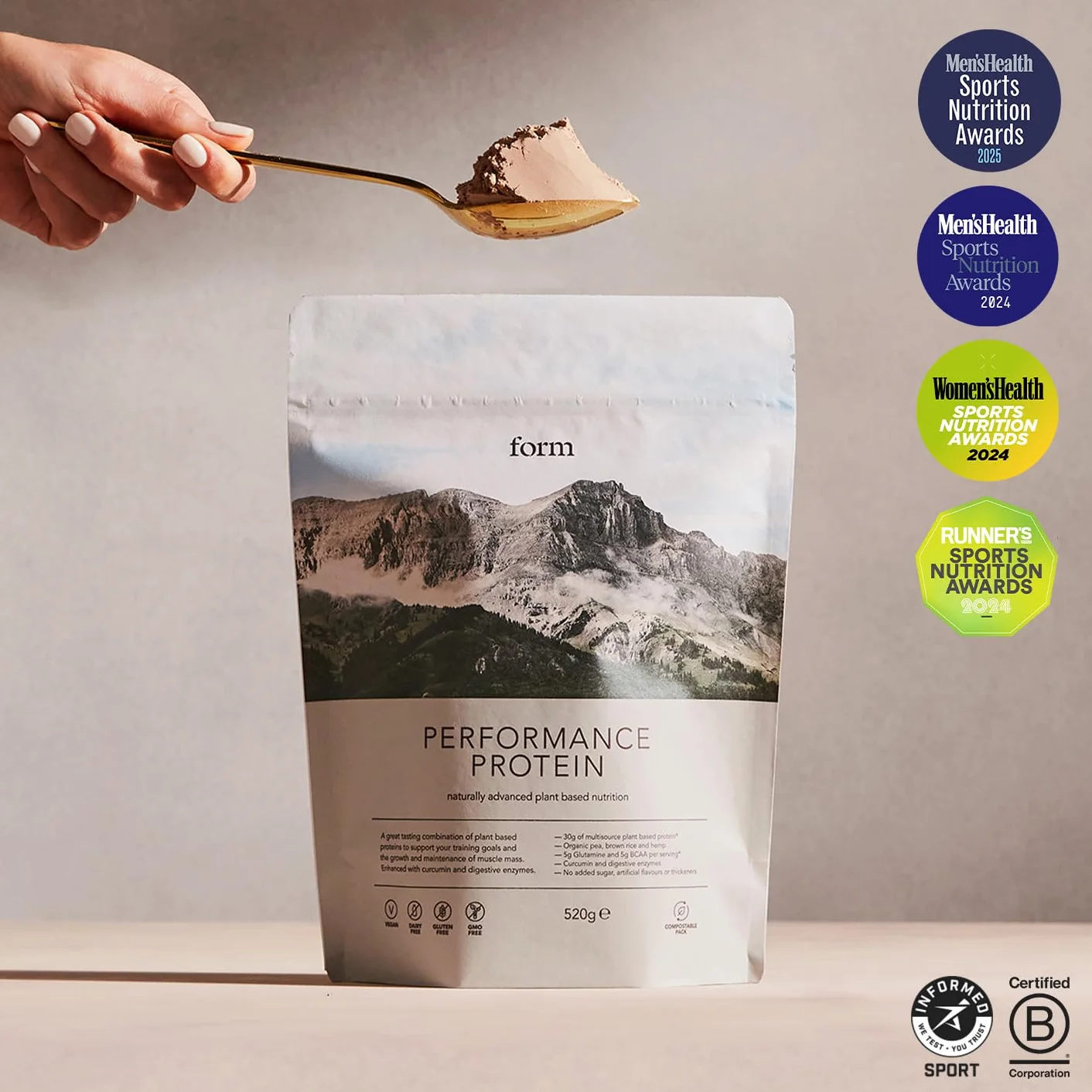 Form Performance Protein Wegańskie białko w proszku BCAA enzymy trawienne Wanilia