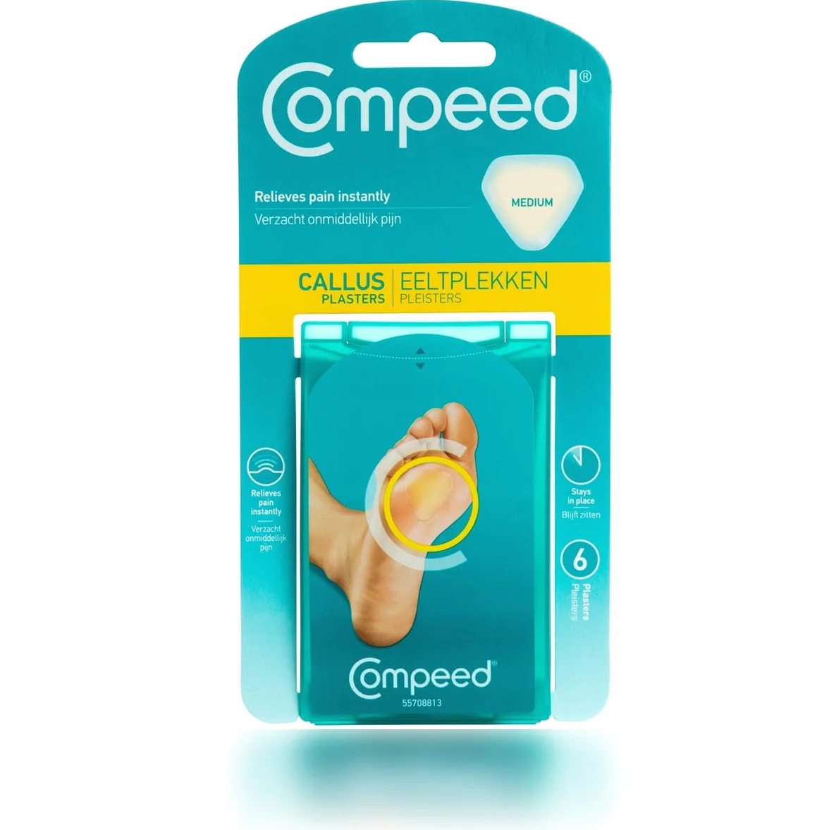 Compeed Twardość średnia 6-pak turkusowy (932)
