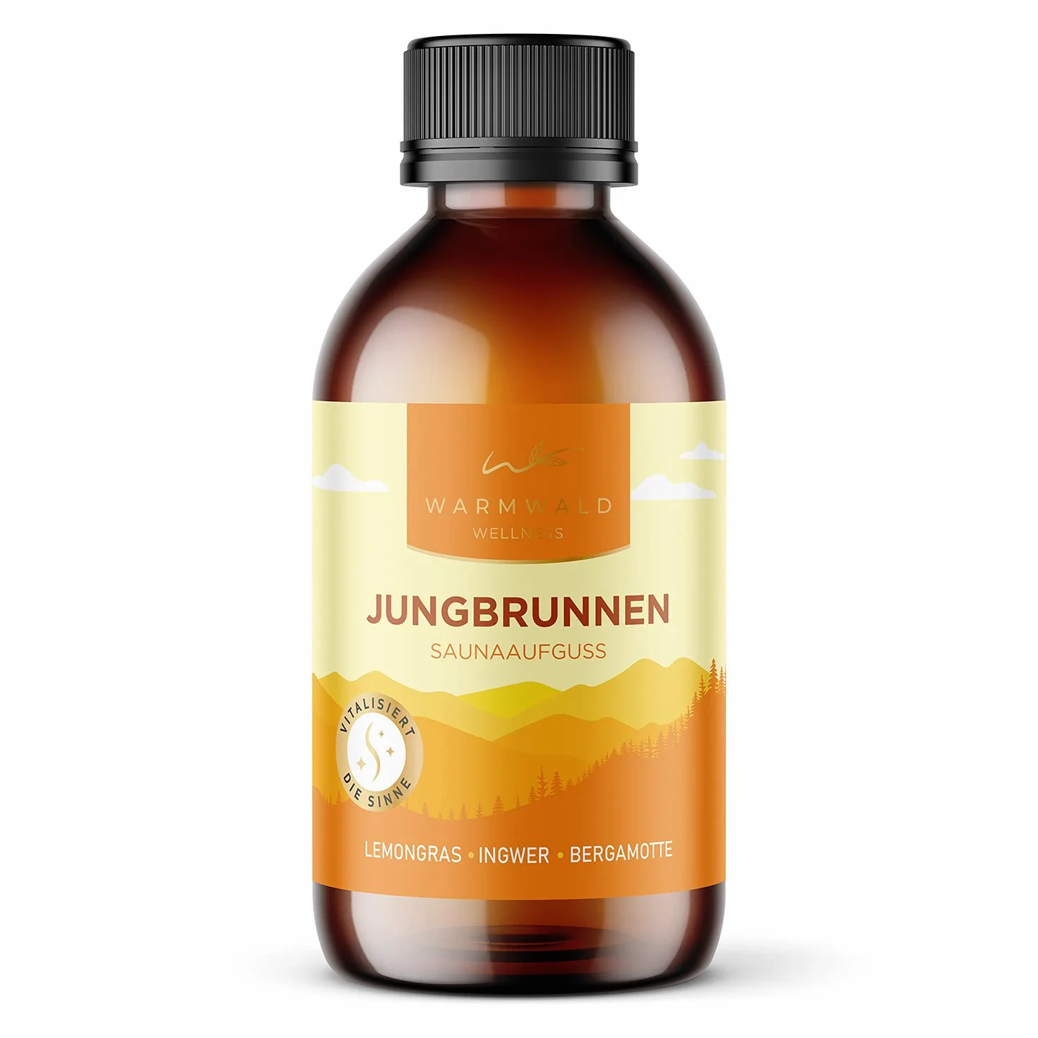 Warmwald Środek do nalewania do sauny z naturalnymi olejkami eterycznymi, zapach trawy cytrynowej, imbirowo-bergamotka 100 ml