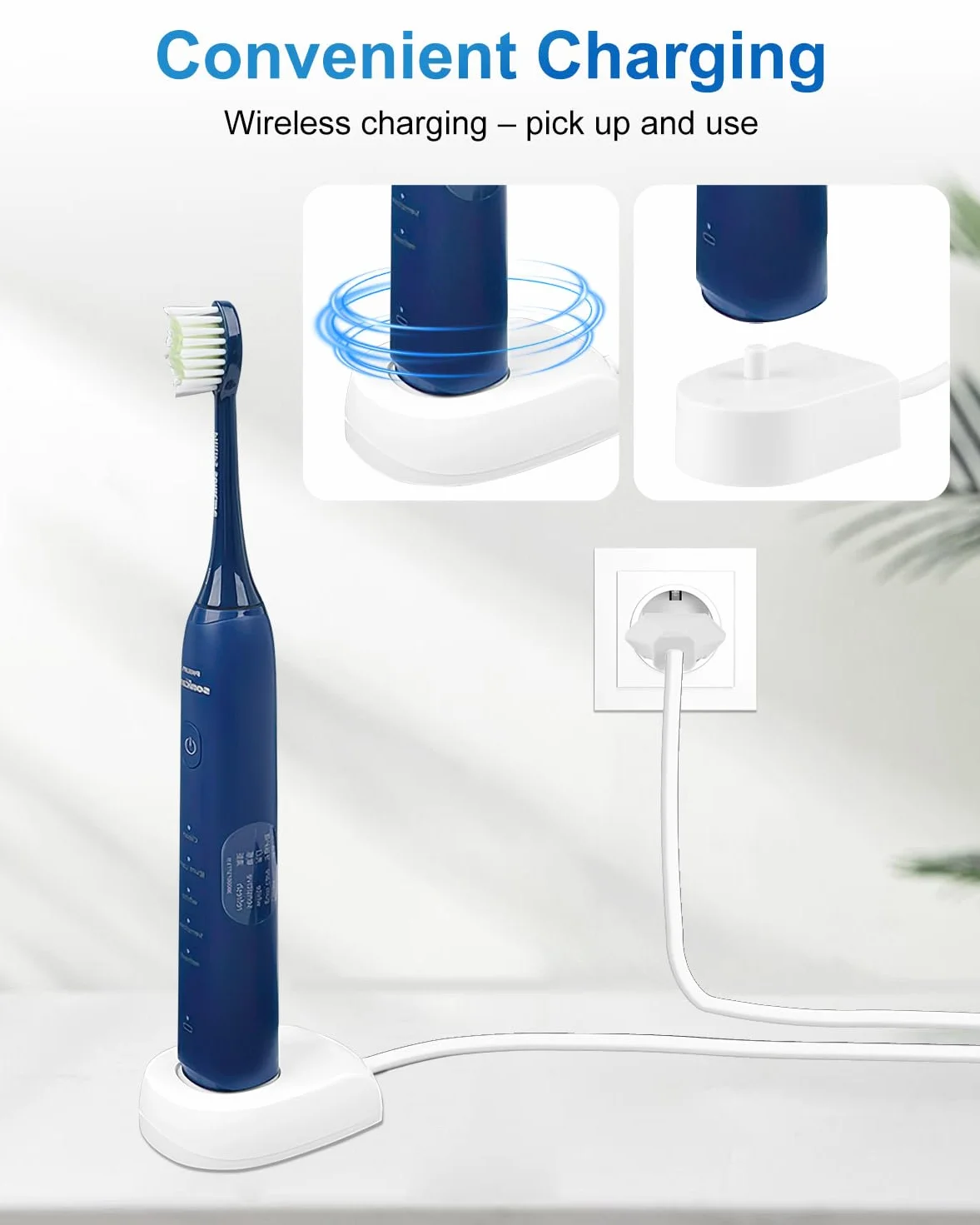 Ładowarka indukcyjna Philips Sonicare HX6511 HX6512 HX6530 HX6710 HX6750 HX6780 HX6910 HX6930 HX8000 HX9000 Wodoodporny IPX7