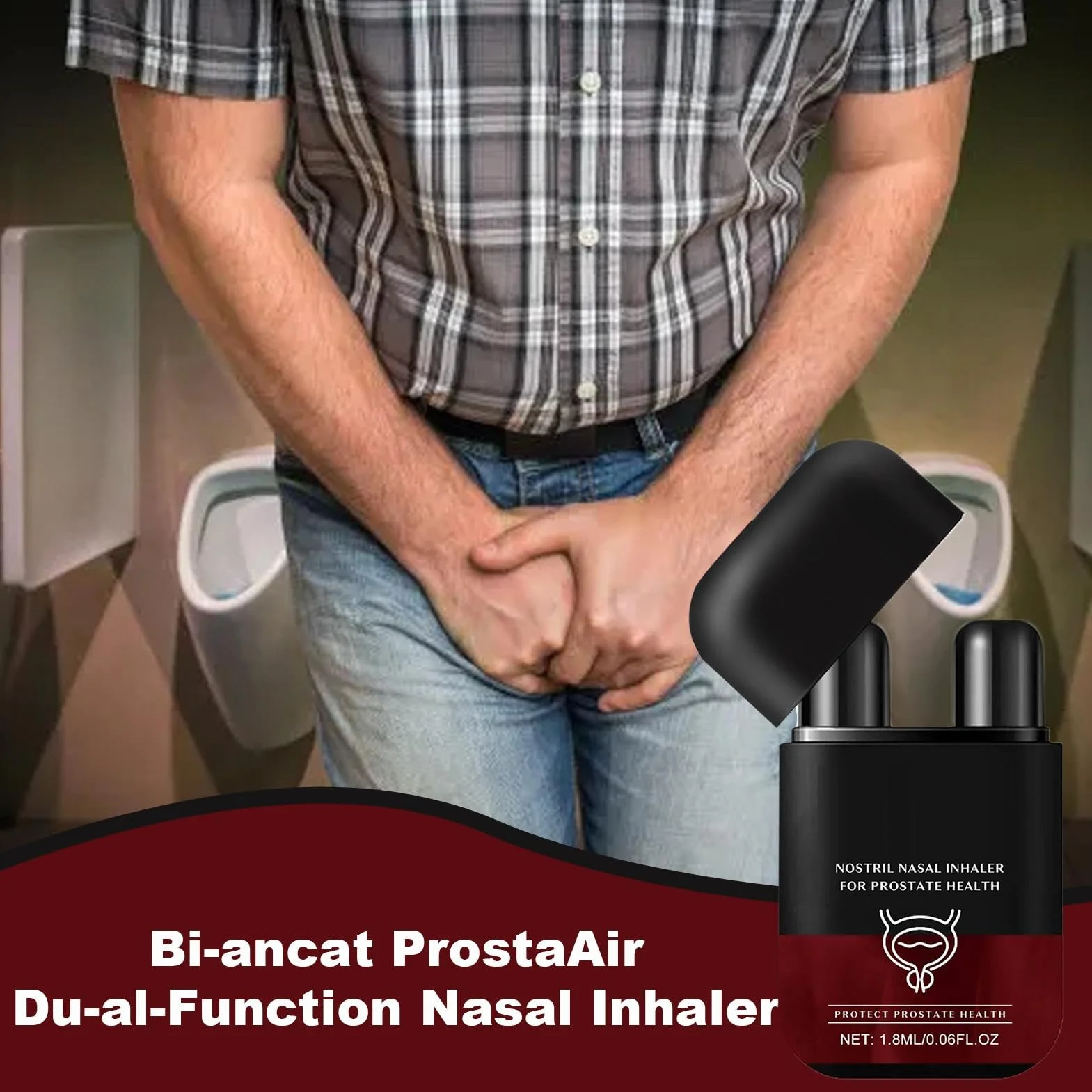 Dwuotworowy inhalator do nosa dla prostaty | Biancats ProstaAir inhalator do nosa z podwójną funkcją | Poprawia krążenie krwi – wspomaga zdrowie prostaty