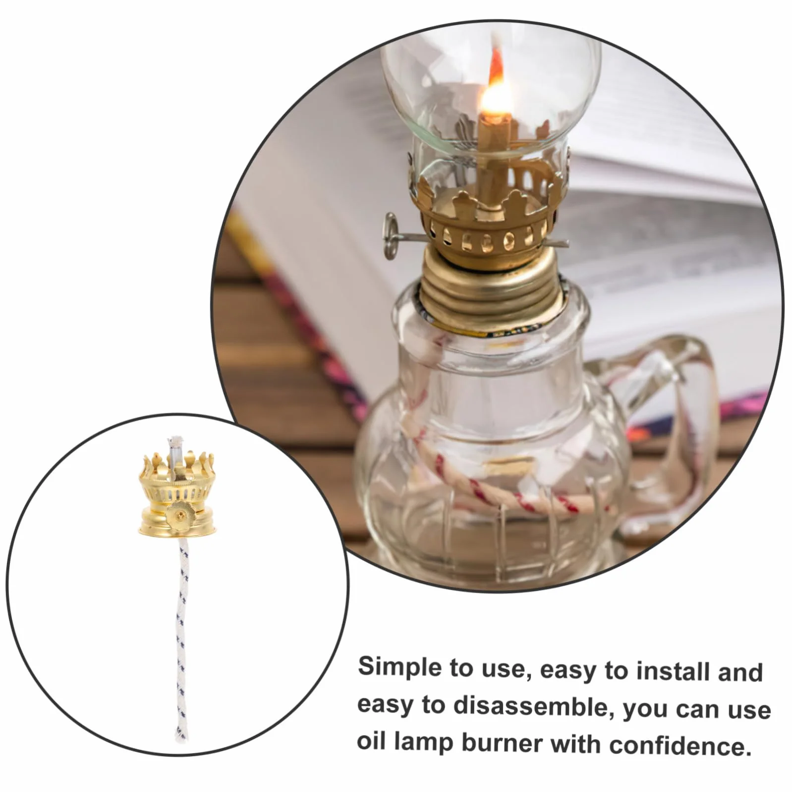 Ciieeo 2 Szt Retro Lampa Naftowa Akcesoria Do Naprawy Lamp Gazowych Części Zamienne Do Lamp Naftowych Knot Do Samochodowej Knot Do Lutowania Knot Do Kuchenki Naftowej