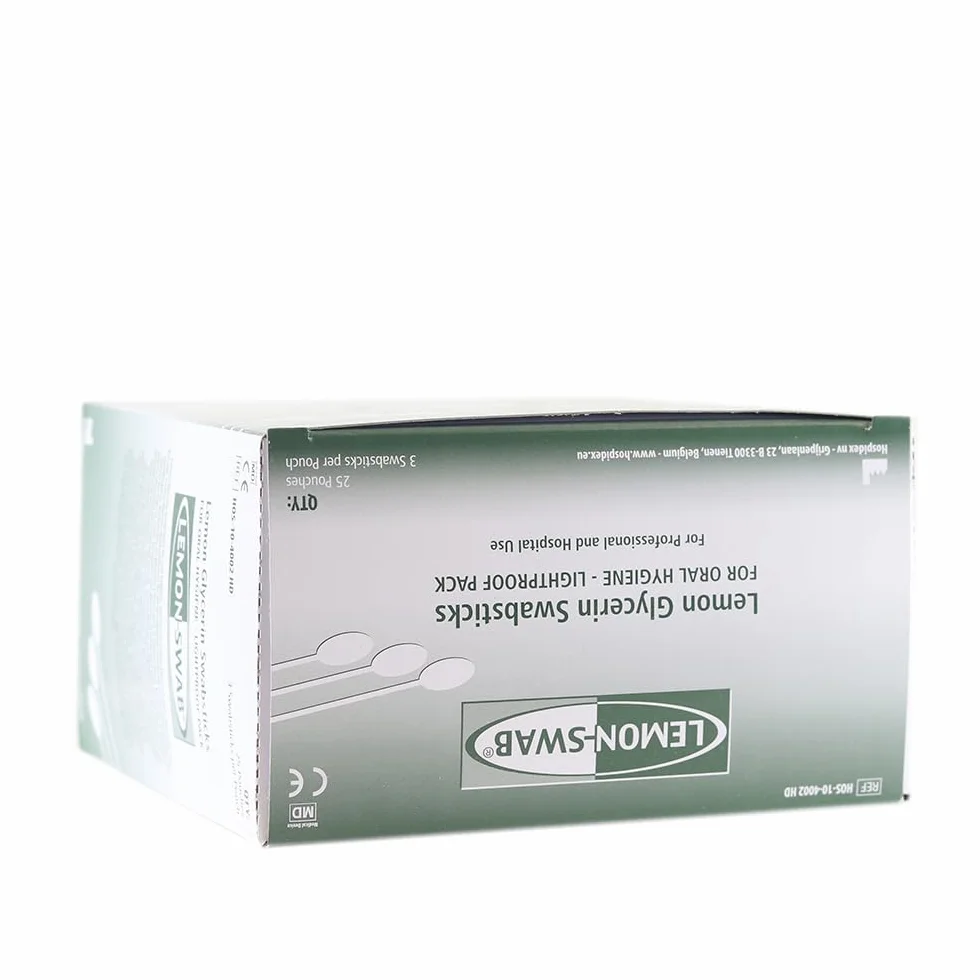 Hygea Lemon-Glycerin Swabsticks - 3's, Lmn Glycerine Swabsticks 3S, (3/PACK, 25 PACKS/BOX) by Medline