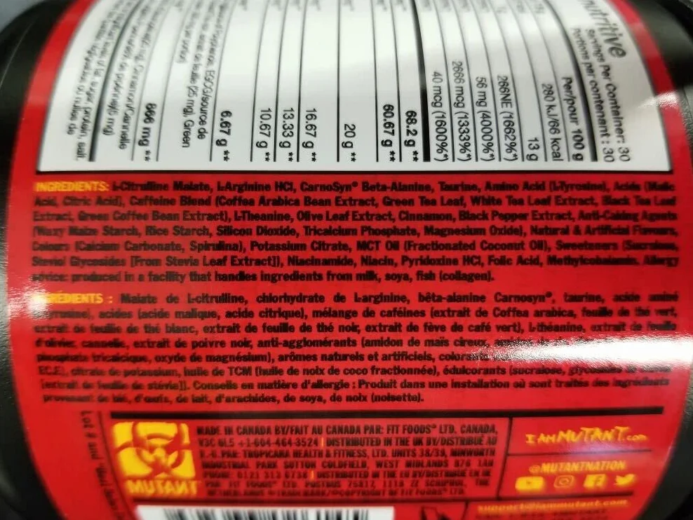 Mutant Madness Blue Raspberry 225 g